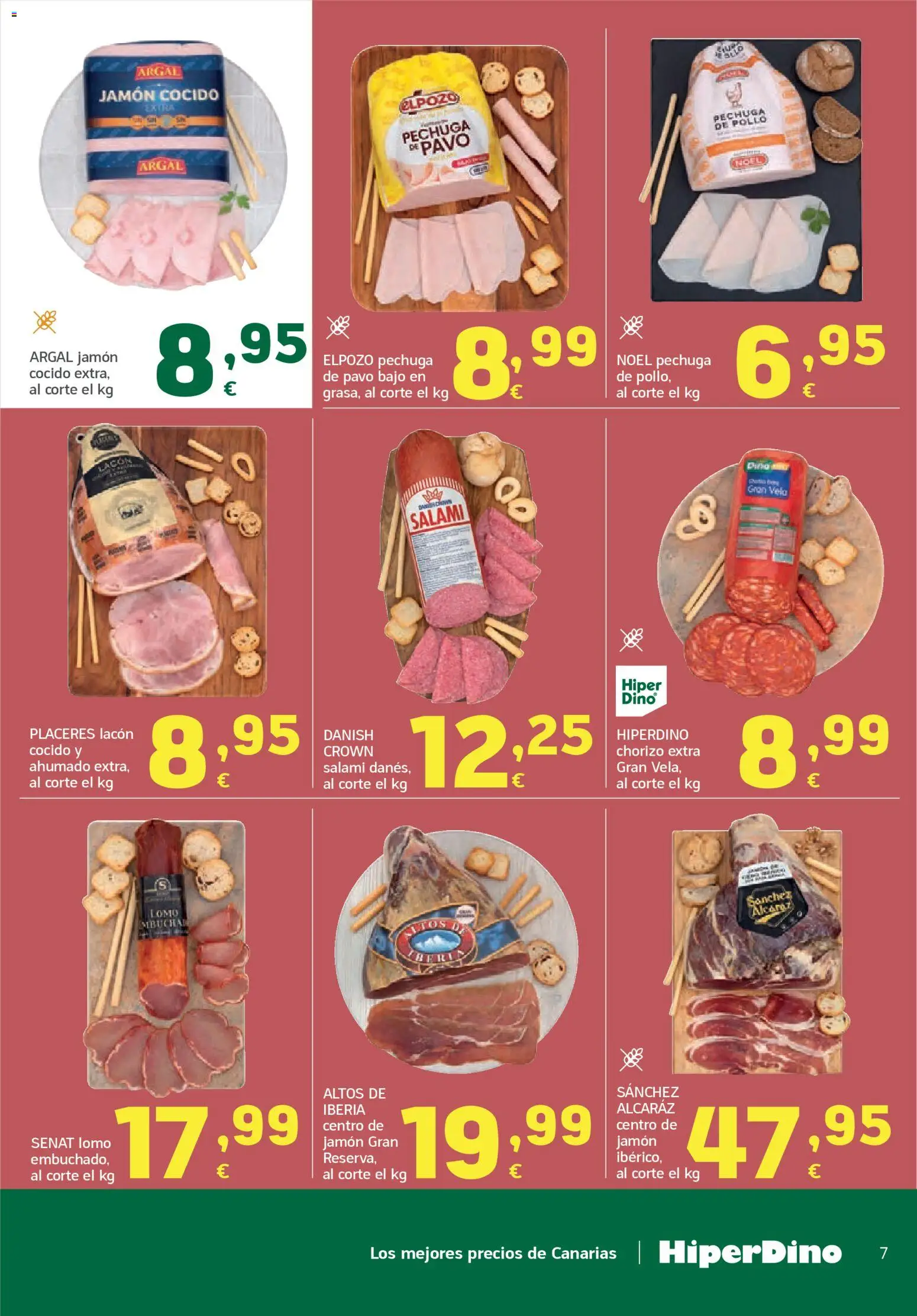 HiperDino folleto │ válido desde el 24.03.2026 | Página: 7 | Productos: Jamón, Jamón cocido, Vela, Salami
