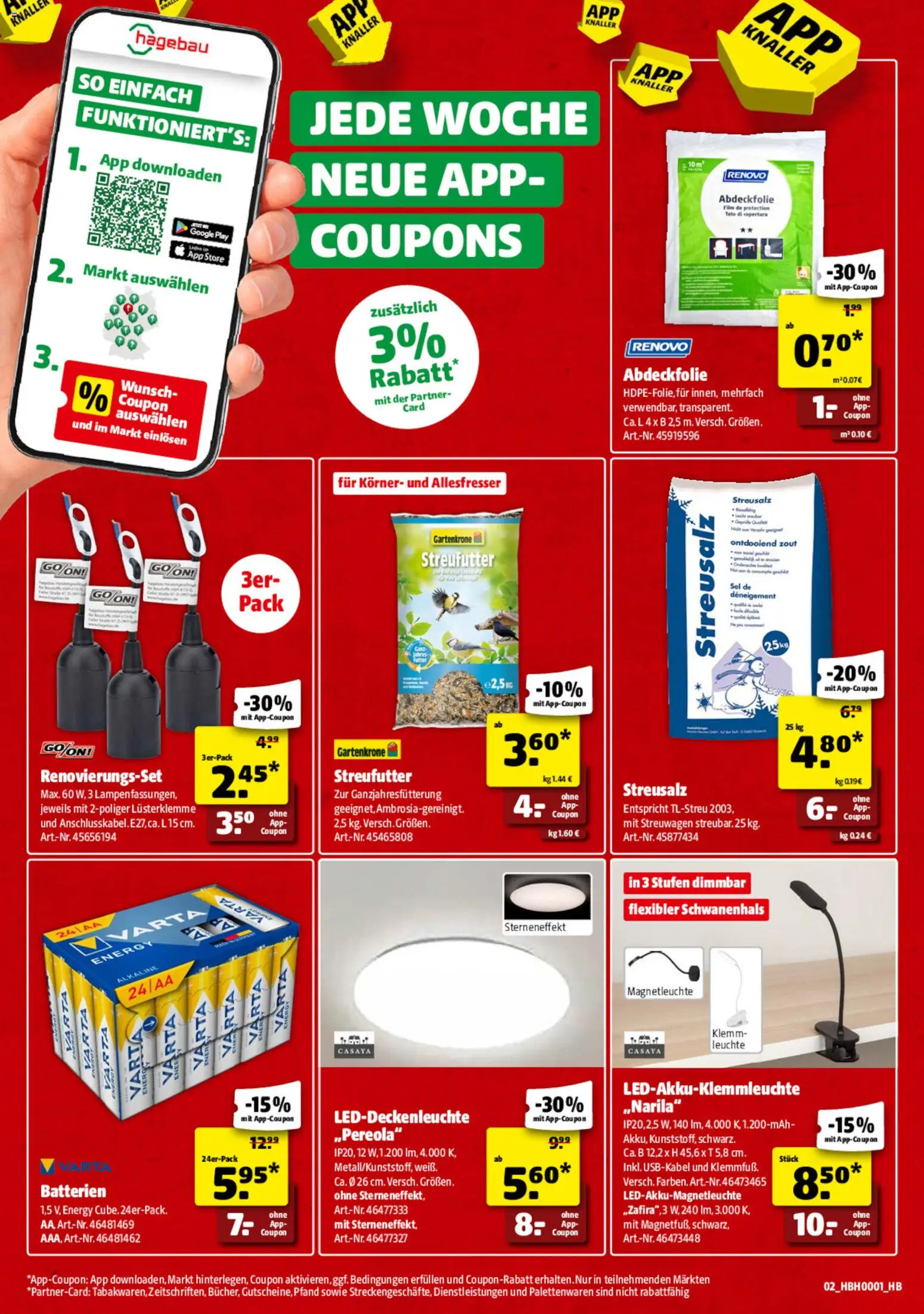 Hagebau Prospekt 	 – gültig ab 03.01.2026 | Seite: 2 | Produkte: Batterien, Energy