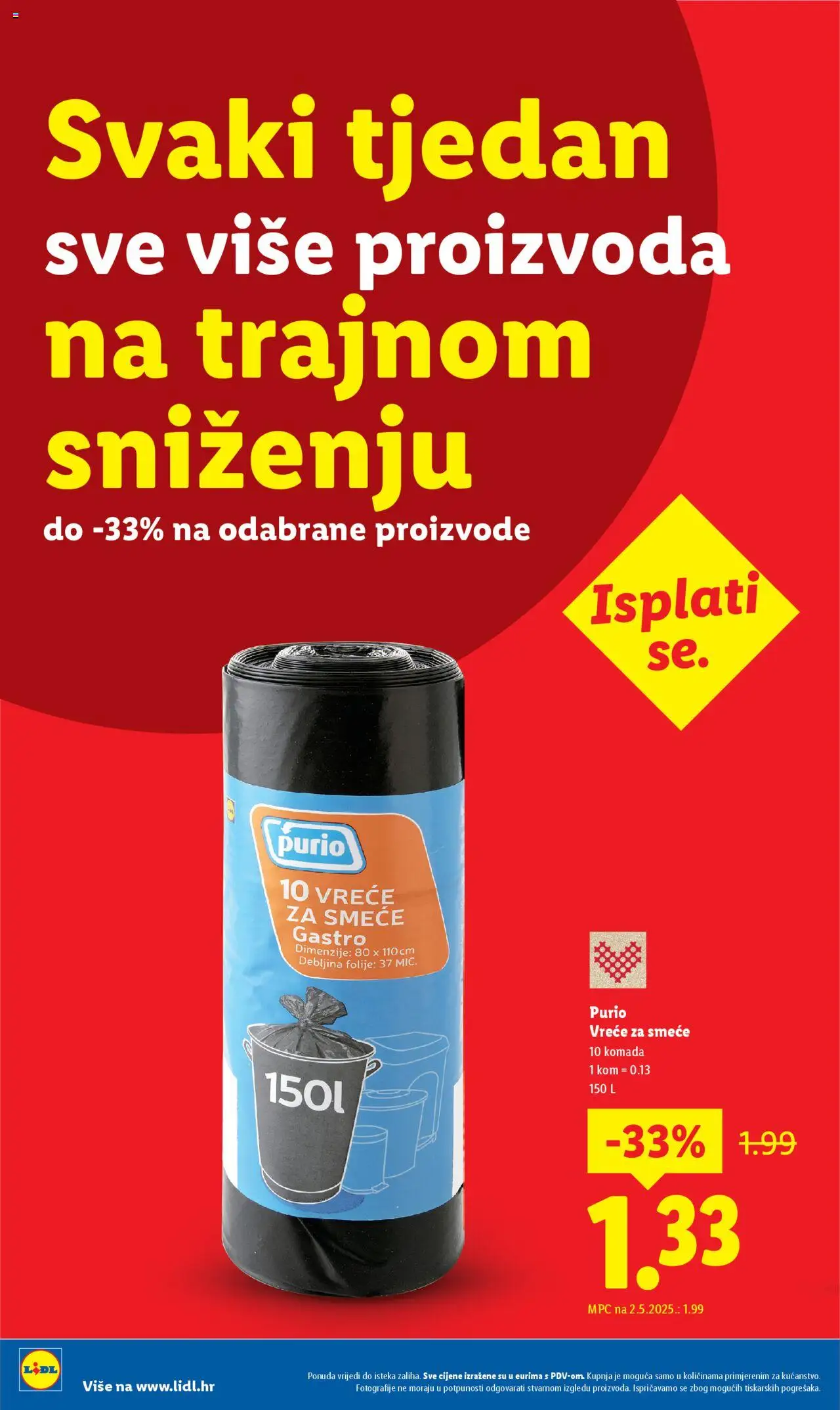 Lidl katalog | vrijedi od 30.09.2025 | Stranica: 7 | Proizvodi: Vreće za smeće