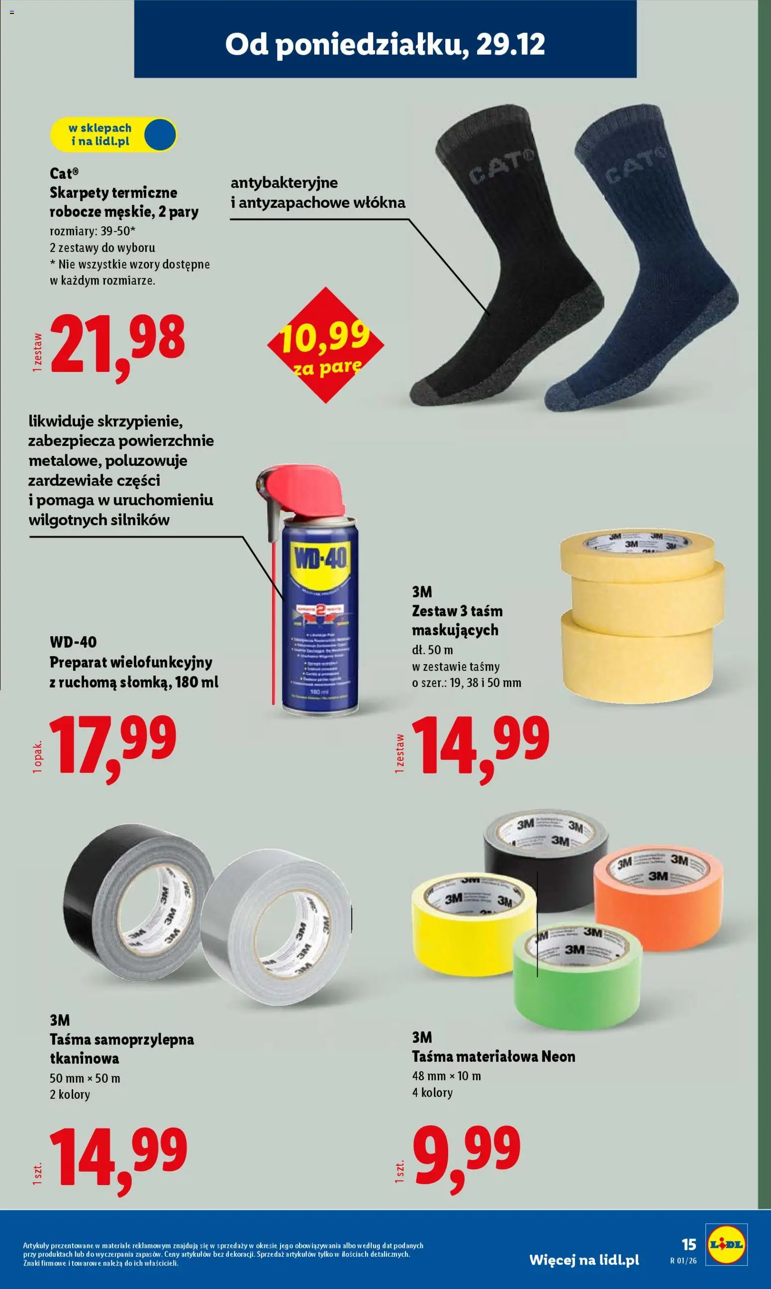 Lidl Katalog od 29.12.2025 | Strona: 15 | Produkty: Skarpety