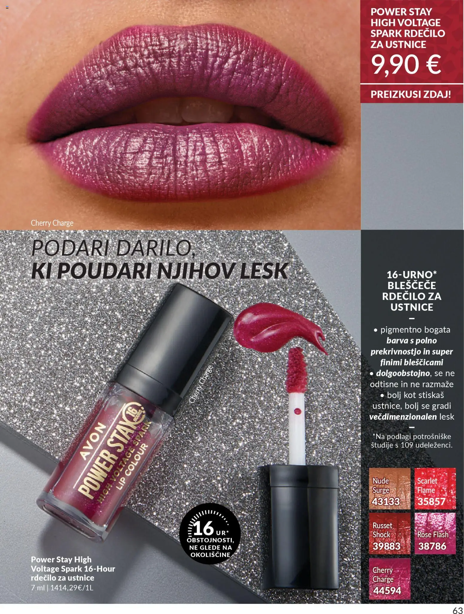 Novi Avon katalog ponudbe – veljaven od 01.10.2025 | Stran: 63 | Izdelki: Rdecilo za ustnice, Barva