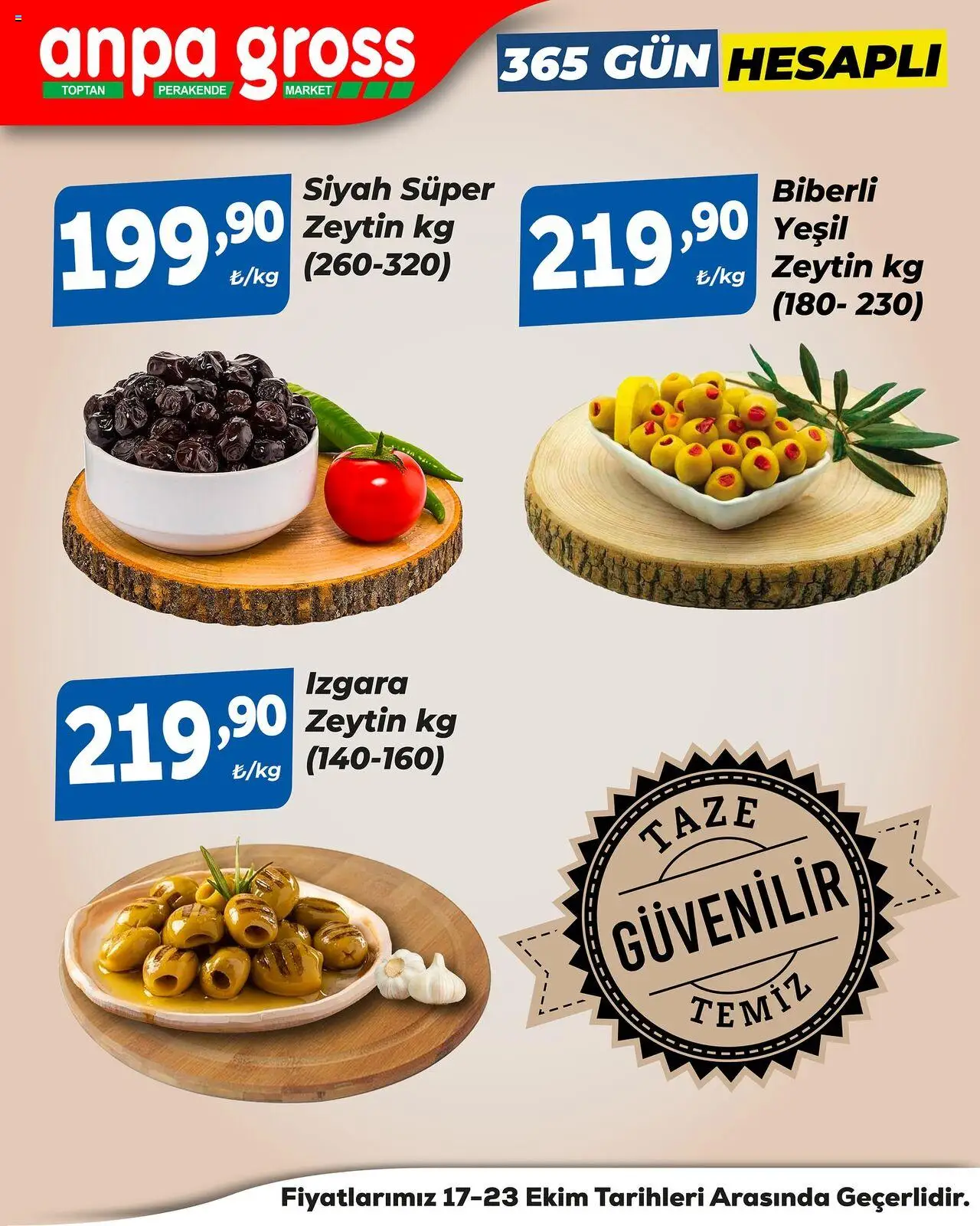 Anpa Gross Katalog - 17.10.2025 tarihinden itibaren geçerlidir | Sayfa: 3 | Ürünler: Zeytin, Izgara