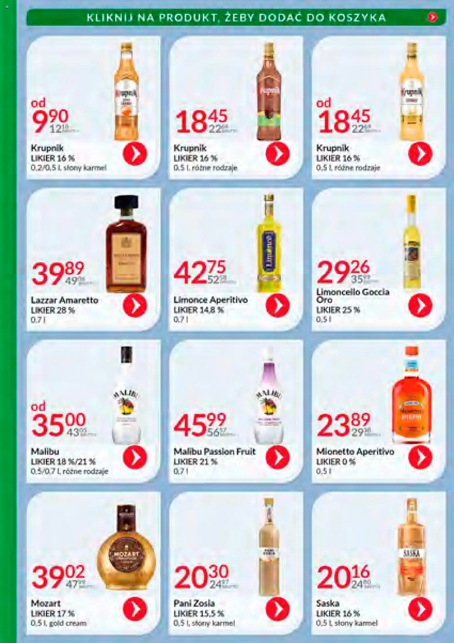 Eurocash Gazetka - Katalog Alkoholowy 12 od 01.12.2025 | Strona: 34 | Produkty: Limoncello, Amaretto