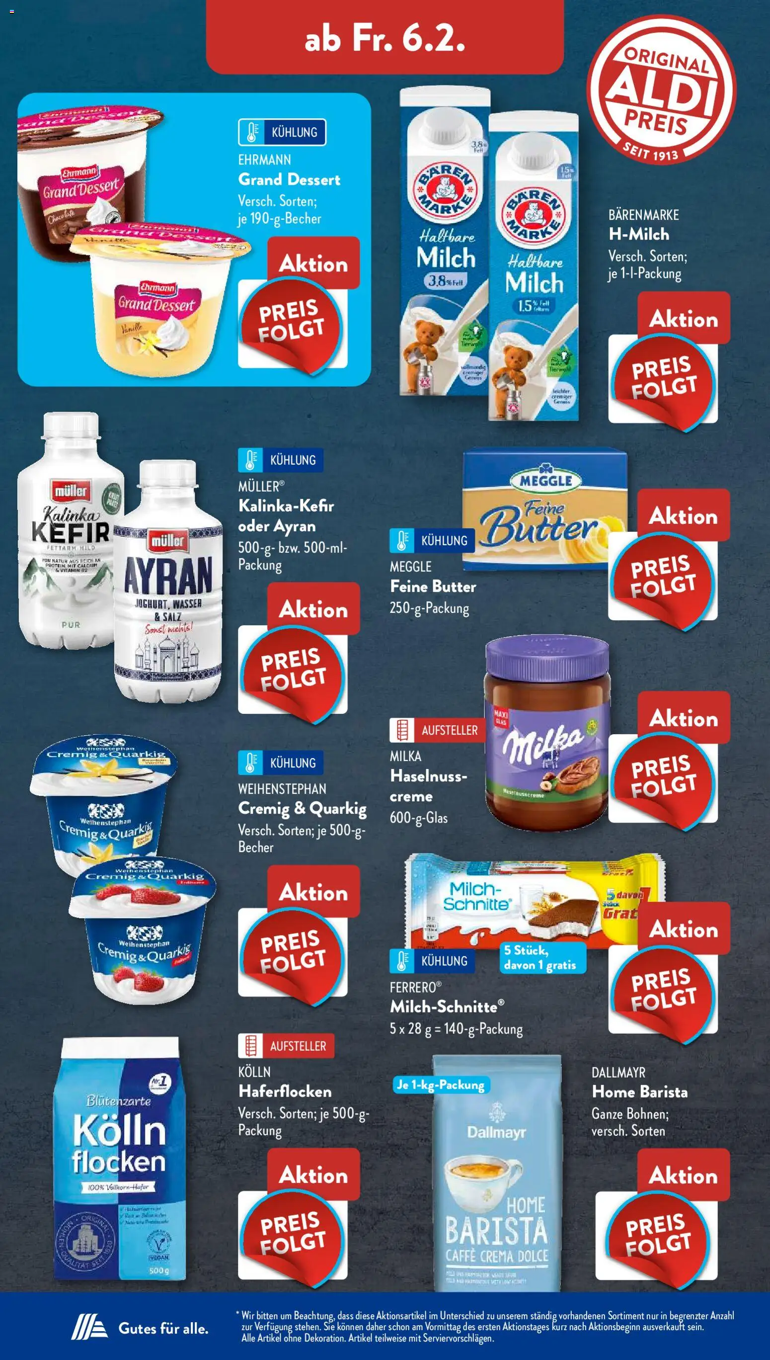 Aldi Süd Prospekt 	 – gültig ab 02.02.2026 | Seite: 12 | Produkte: Kefir, Creme, Wasser, Salz