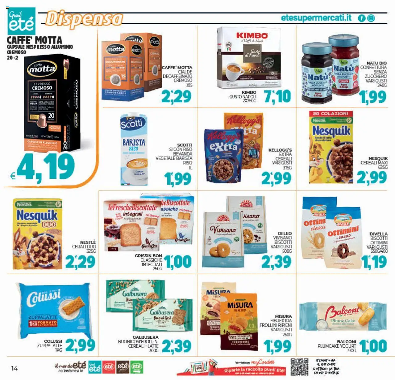 Volantino Eté del 19.08.2025 | Pagina: 14 | Prodotti: Yogurt, Zucchero, Plumcake, Frollini