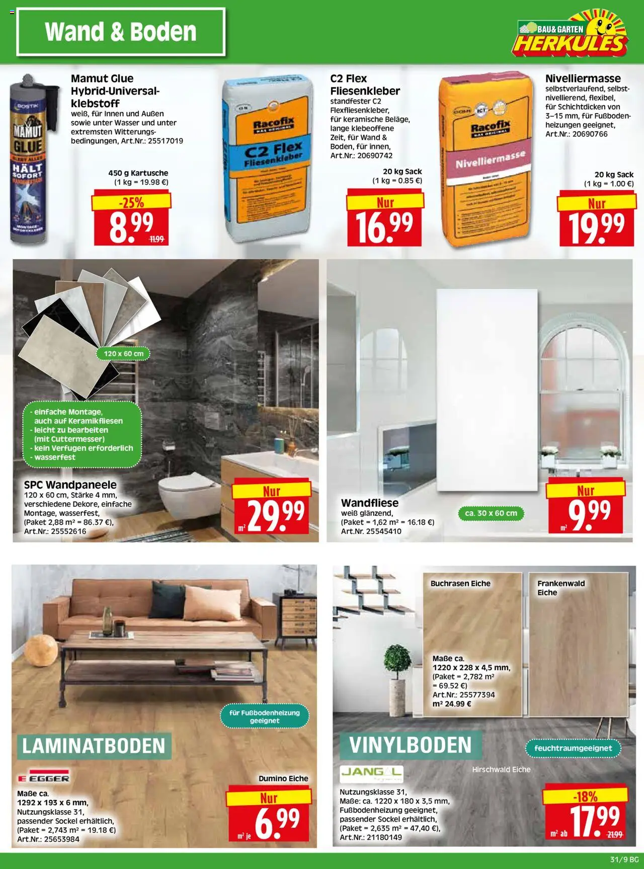 HERKULES  Bau & Garten - gültig ab dem 28.07.2025 | Seite: 9 | Produkte: Wasser
