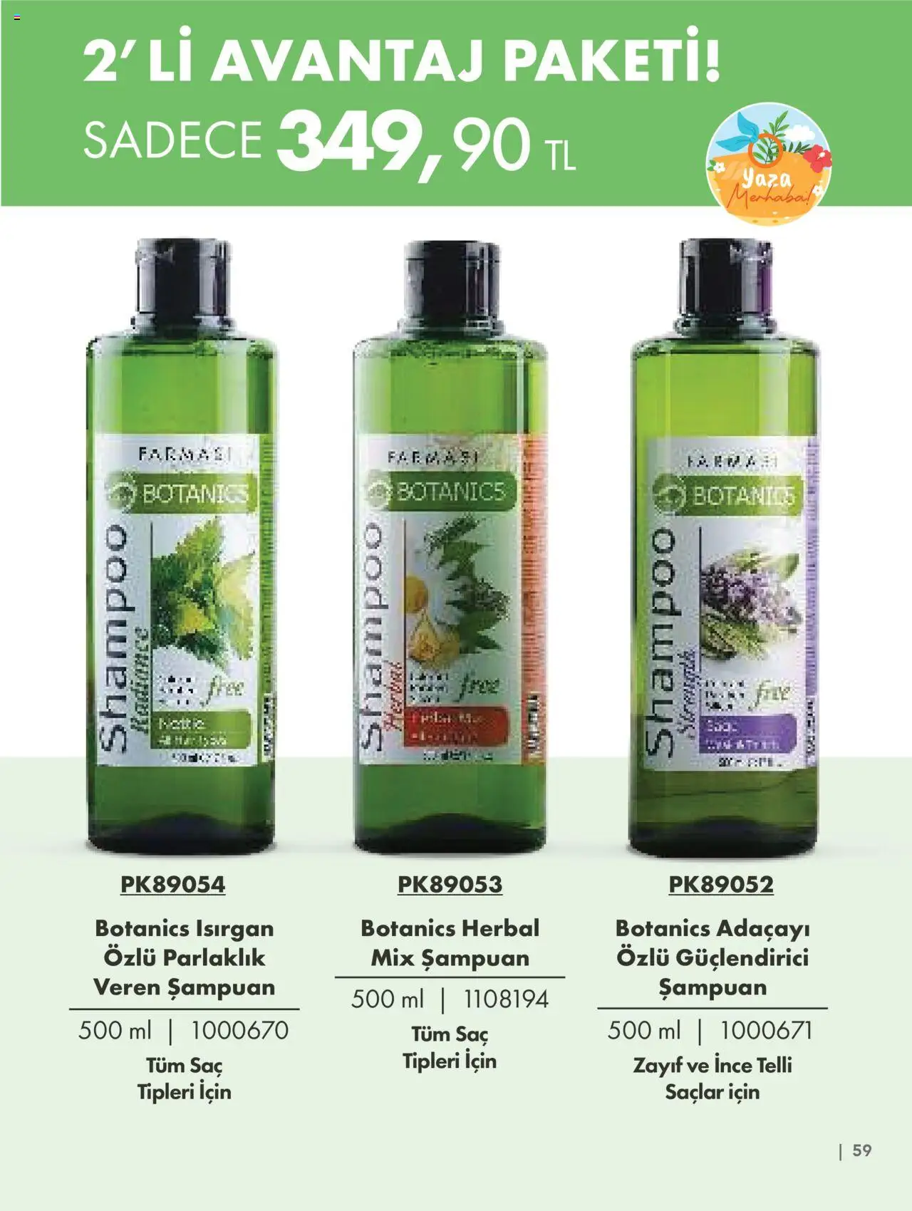 Farmasi Katalog - 01.06.2025 tarihinden itibaren geçerlidir | Sayfa: 59 | Ürünler: Şampuan