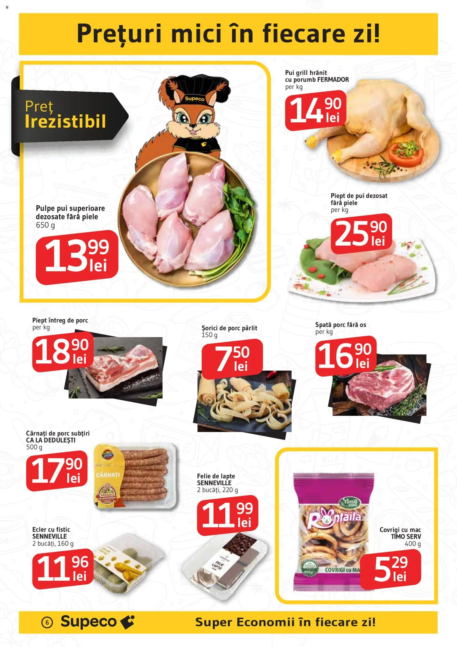 Noul catalog Supeco – valabil de la 27.11.2025 | Pagină: 6 | Produse: Grill, Hacıyatmaz Kedi Oyuncağı, Lapte, Cârnați