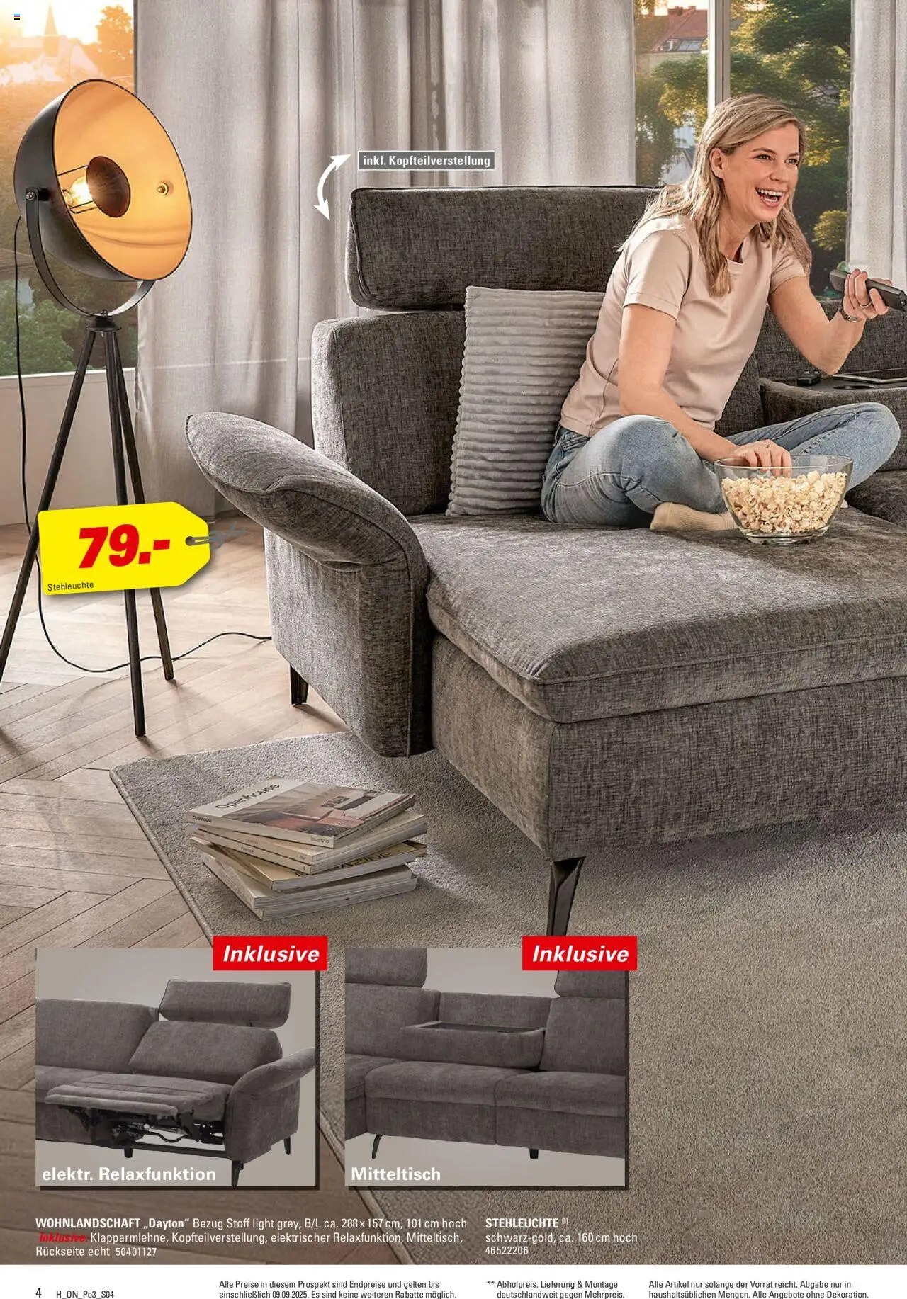 Höffner - Polster Spezial - gültig ab dem 27.08.2025 | Seite: 4 | Produkte: Wohnlandschaft