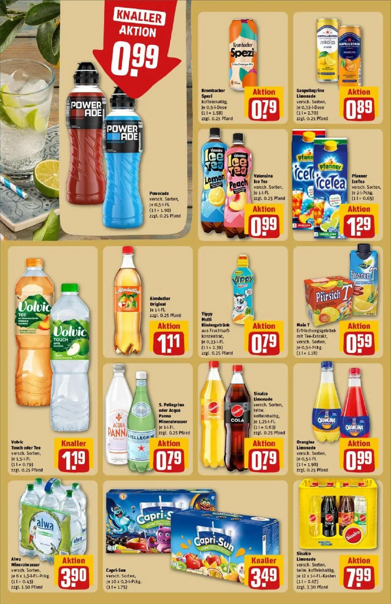 Rewe prospekt Zell Unter Aichelberg	 - gültig ab dem 20.07.2025 | Seite: 18 | Produkte: Sinalco, Cola, Valensina, Powerade