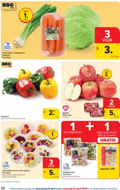 Carrefour folder week 17 - Voorbeeld van een folder van Carrefour, geldig van 22.04.2026 | Pagina: 22 | Producten: Ananas, Zak, Fruit, Wortelen