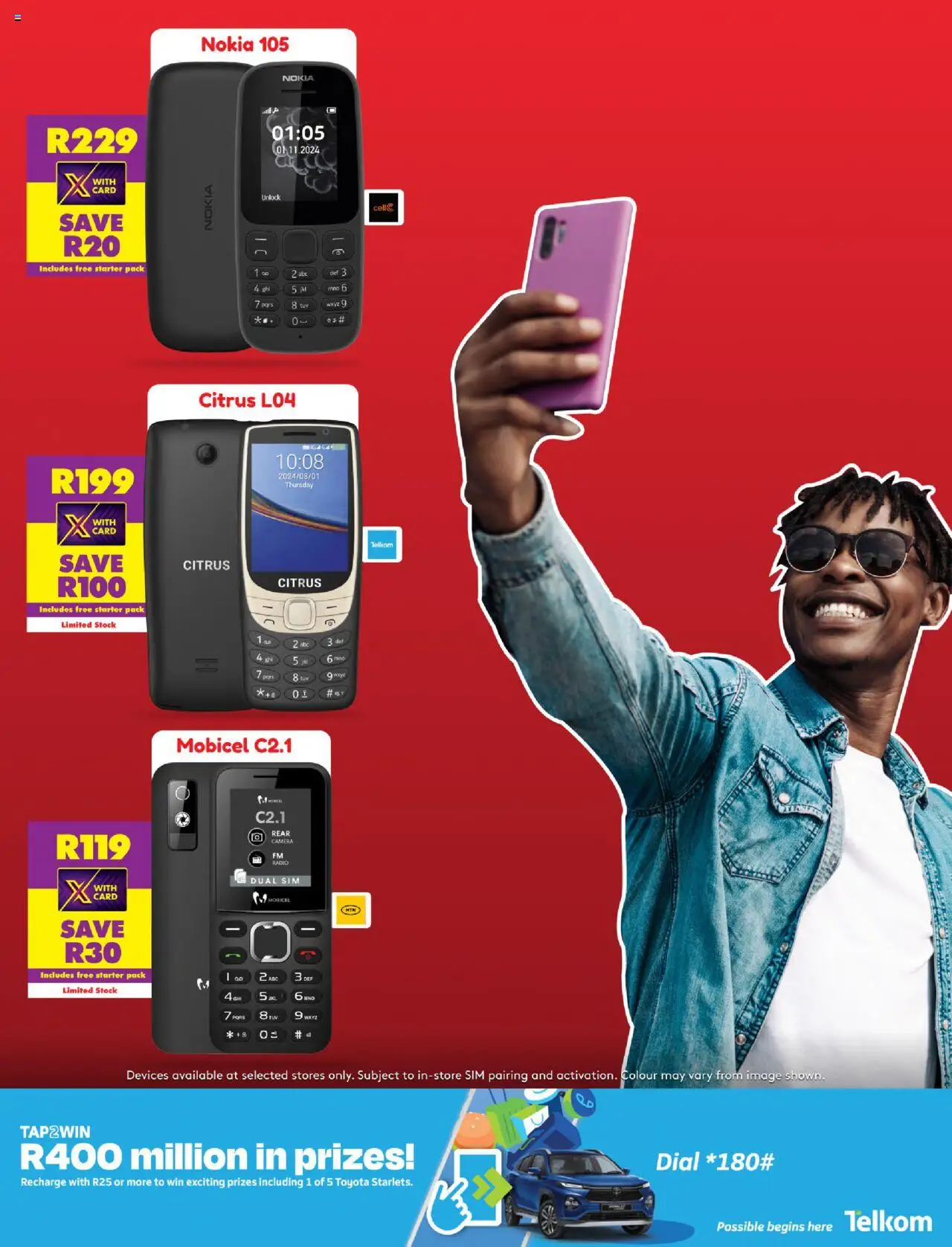 New Shoprite catalogue – valid from 20.10.2025 | Page: 3 | Products: Sim, Camera, Radio, Stock