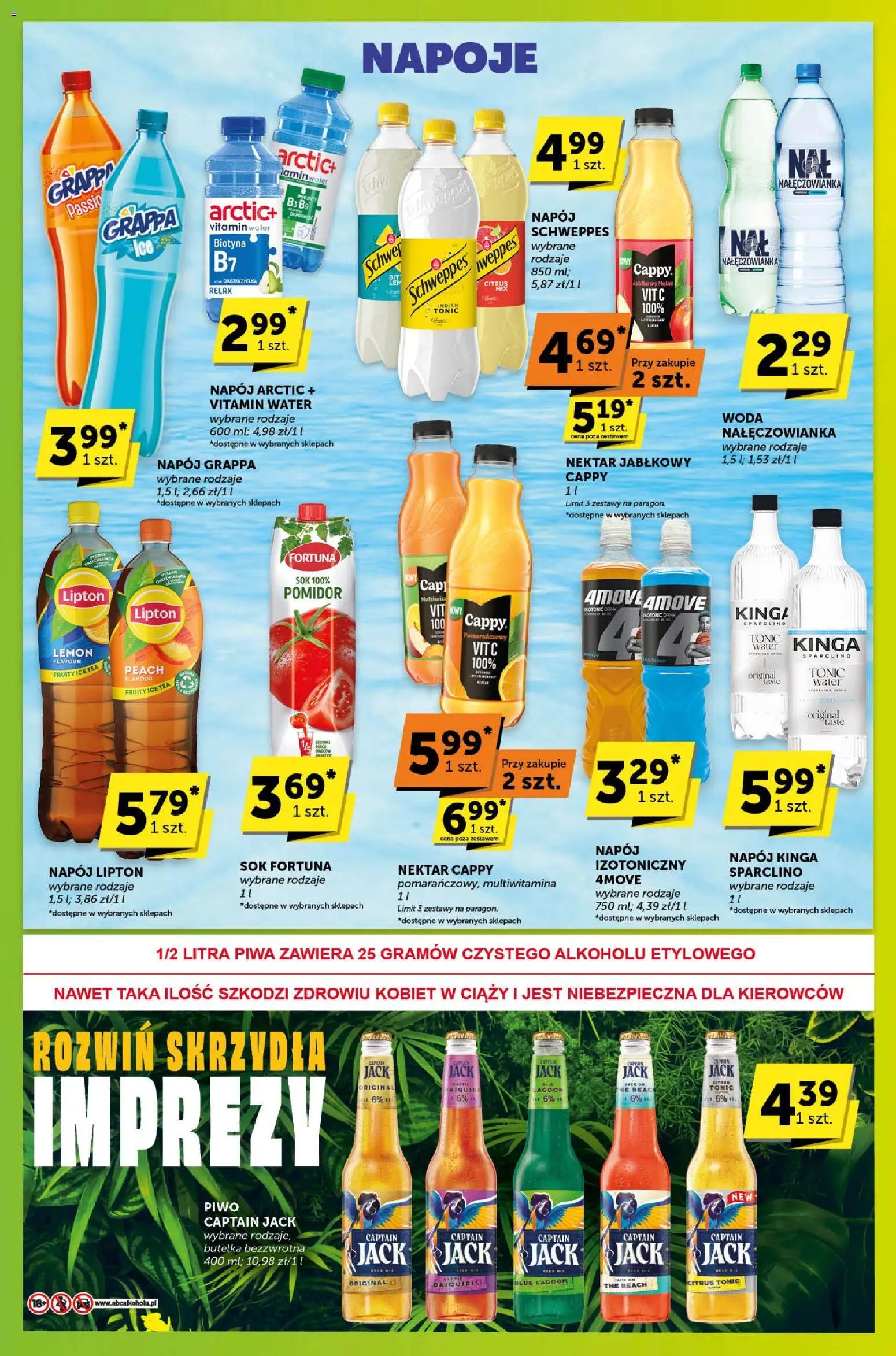 ABC Gazetka - Sprawdź, co więcej od 30.10.2025 | Strona: 10 | Produkty: Gruszka, Ice Tea, Napoje, Sok