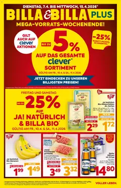 Billa Flugblatt - Tirol ab 07.04.2026 gültig