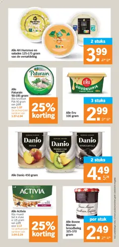 Alle AH Hummus en salades 125-175 gram van de versafdeling, AH Hummus and salads 125-175 gram - Voorbeeld van een folder van Albert Heijn, geldig van 24.11.2025 | Pagina: 15