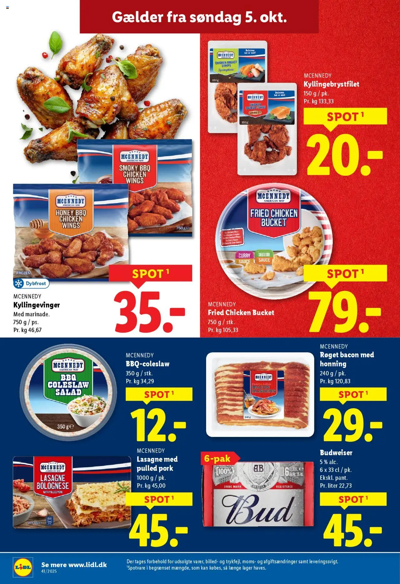 Lidl tilbudsavis – gyldig fra 05.10.2025 | Side: 13 | Produkter: Bacon, Honning, Carpete, Søm