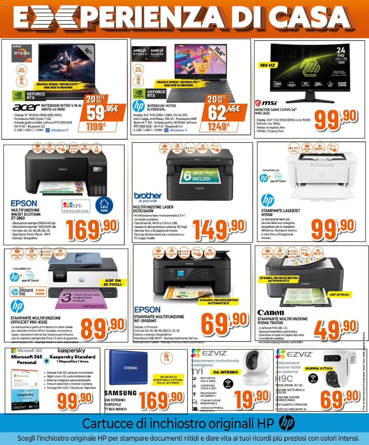 Volantino Expert del 09.04.2026 | Pagina: 14 | Prodotti: PC, Stampa, Vassoio, Samsung