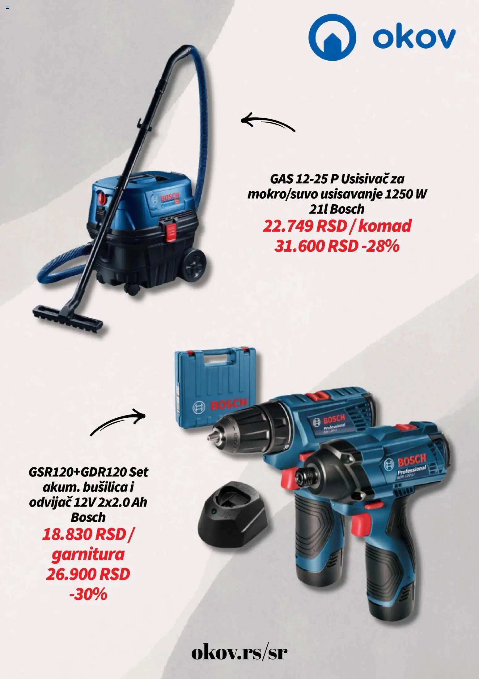 Okov katalog - važi od 01.04.2026 | Strana: 5 | Proizvode: Usisivač, Bosch, Bušilica