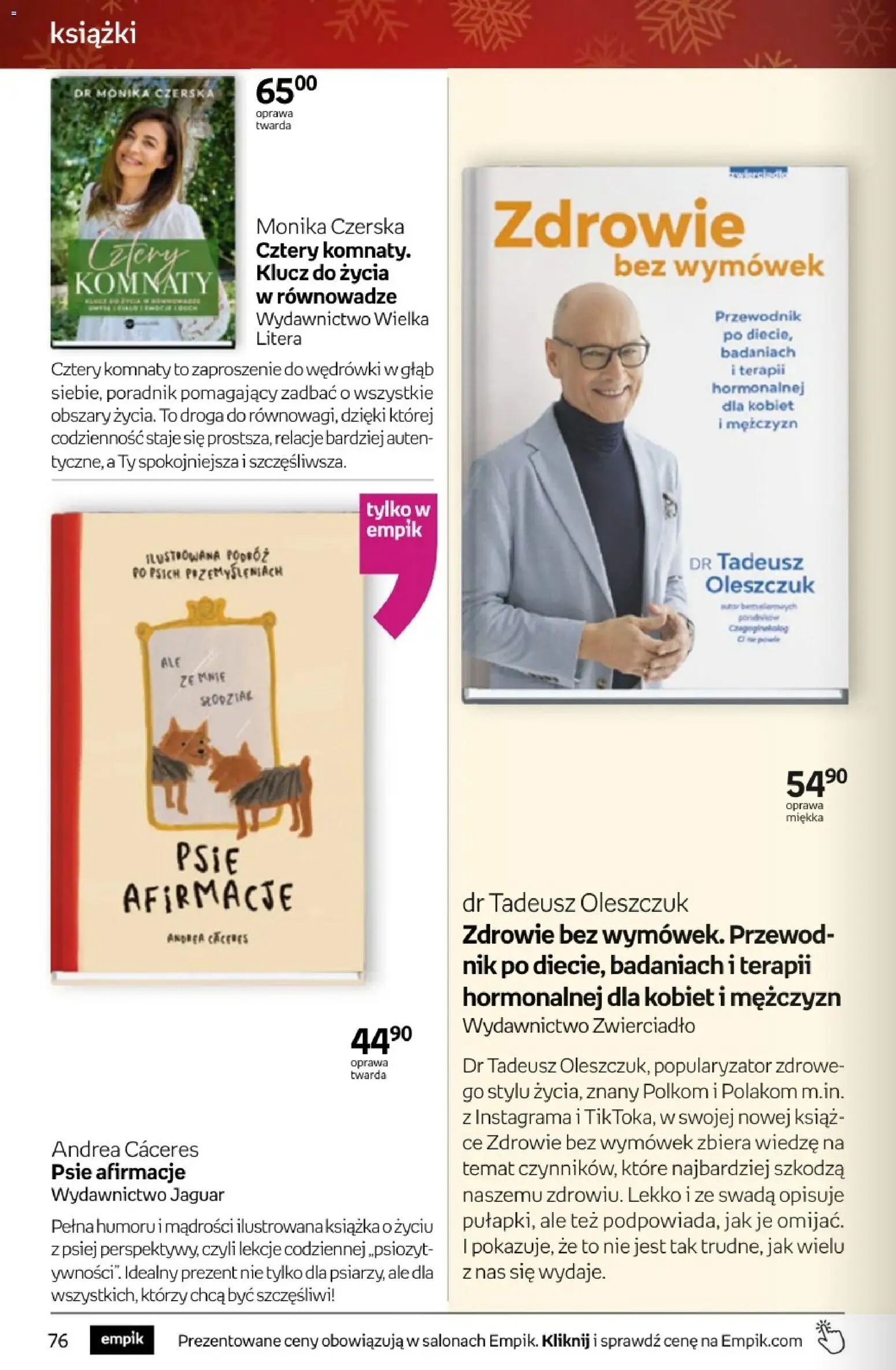 Empik promocje - Tom kultury Książki od 10.12.2025 | Strona: 76 | Produkty: Książki