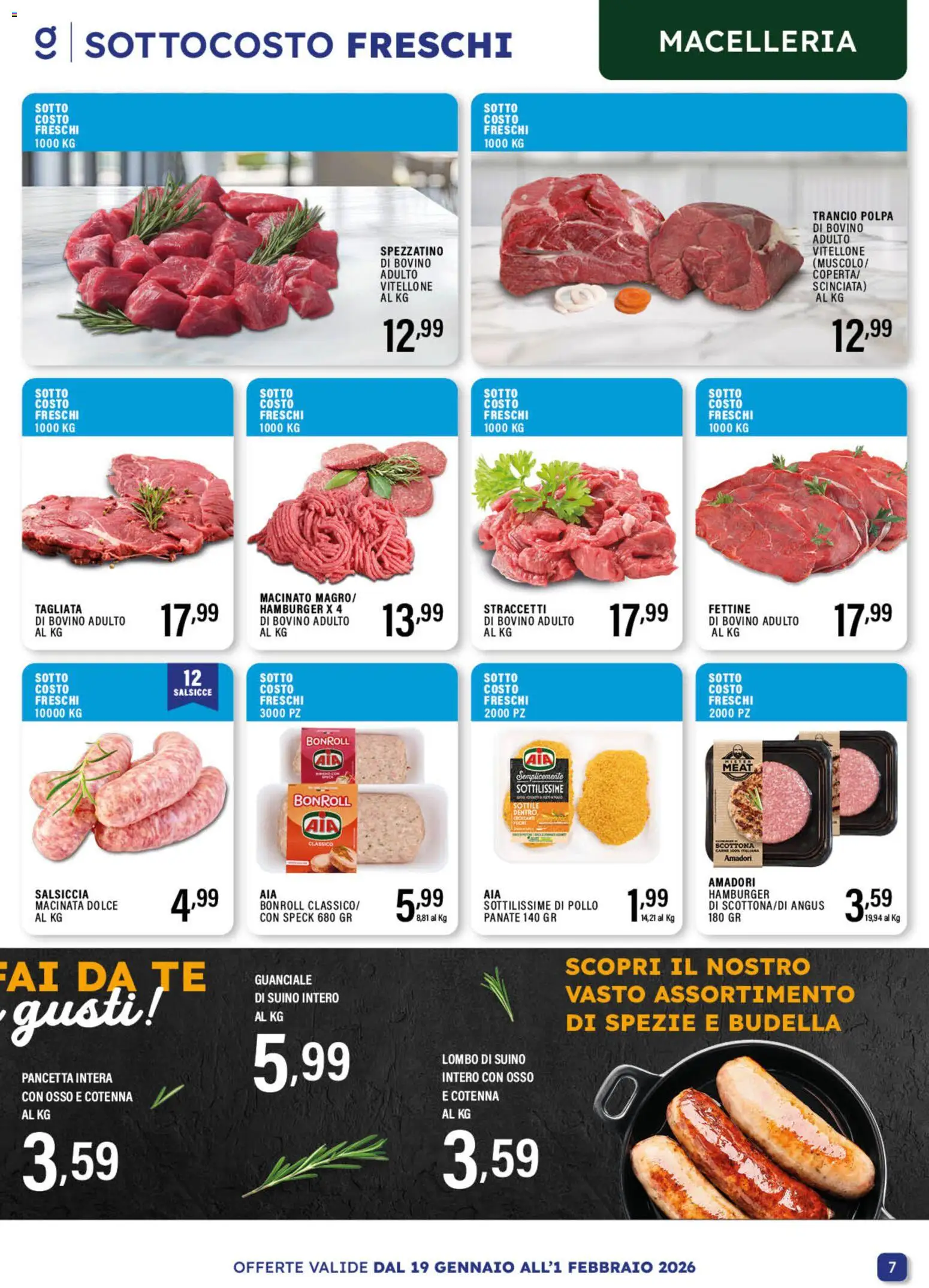 Volantino GECOP del 19.01.2026 | Pagina: 7 | Prodotti: Speck, Bovino, Suino, Salsiccia