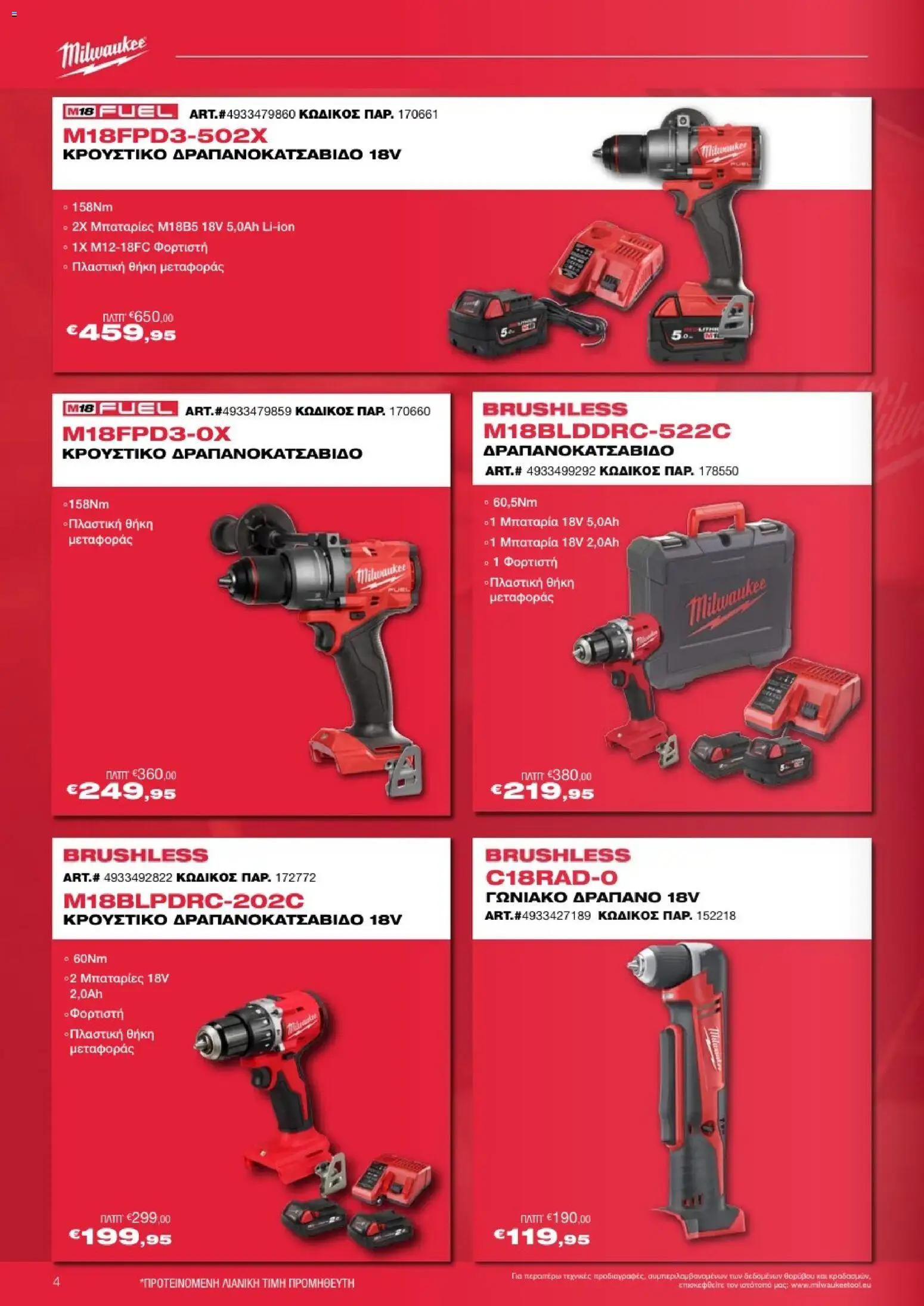 Mangas Home Improvement - Powertools Milwaukee Red Truck Tour 2025 – σε ισχύ από 29.11.2025 | Σελίδα: 4