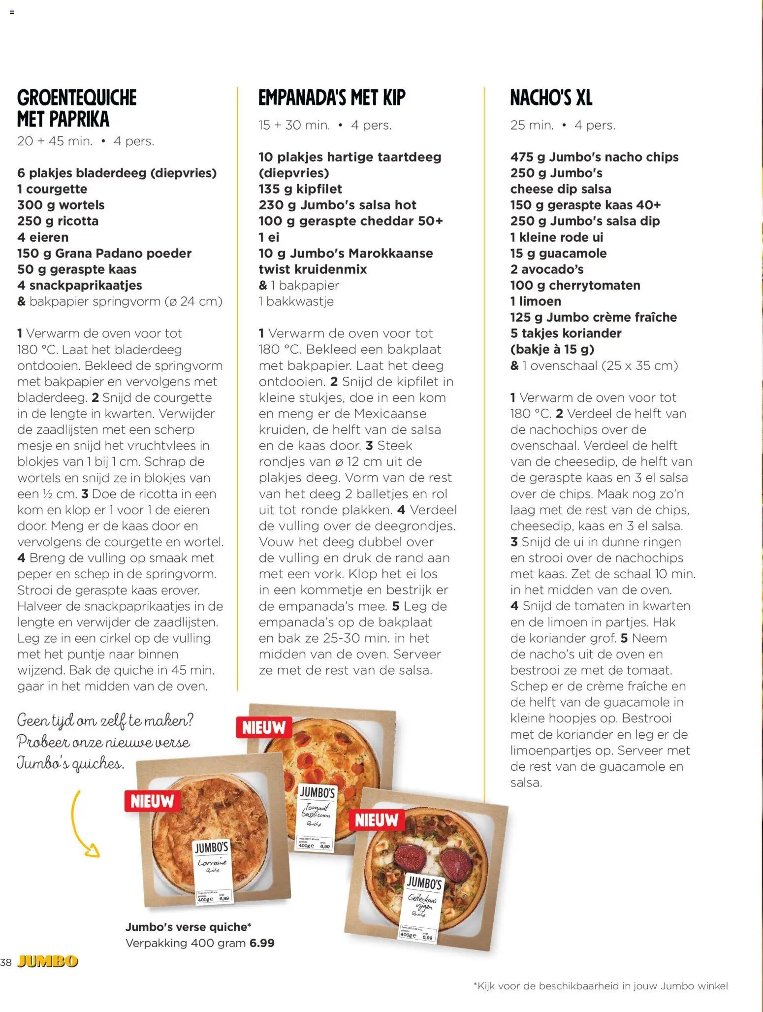 {H1} | Pagina: 38 | Producten: Courgette, Cheddar, Poeder, Koriander