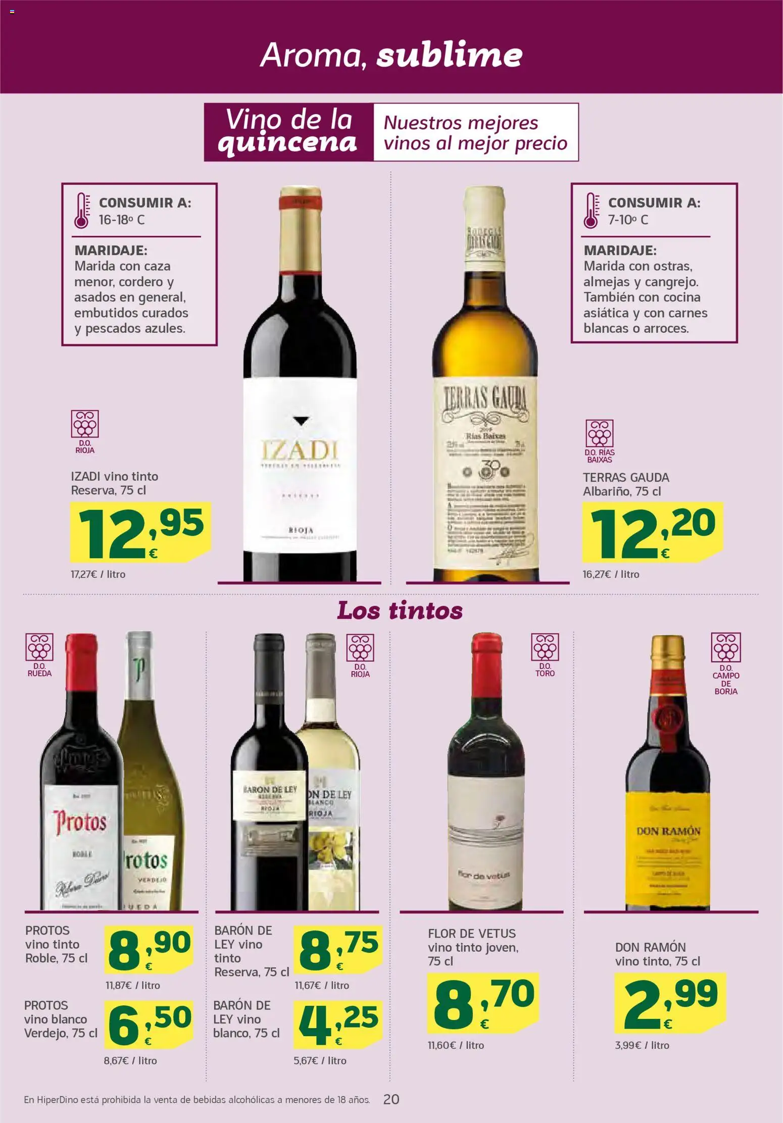HiperDino folleto │ válido desde el 24.02.2026 | Página: 20 | Productos: Vino, Νυχτικό, Cocina, Φίλτρο καφέ