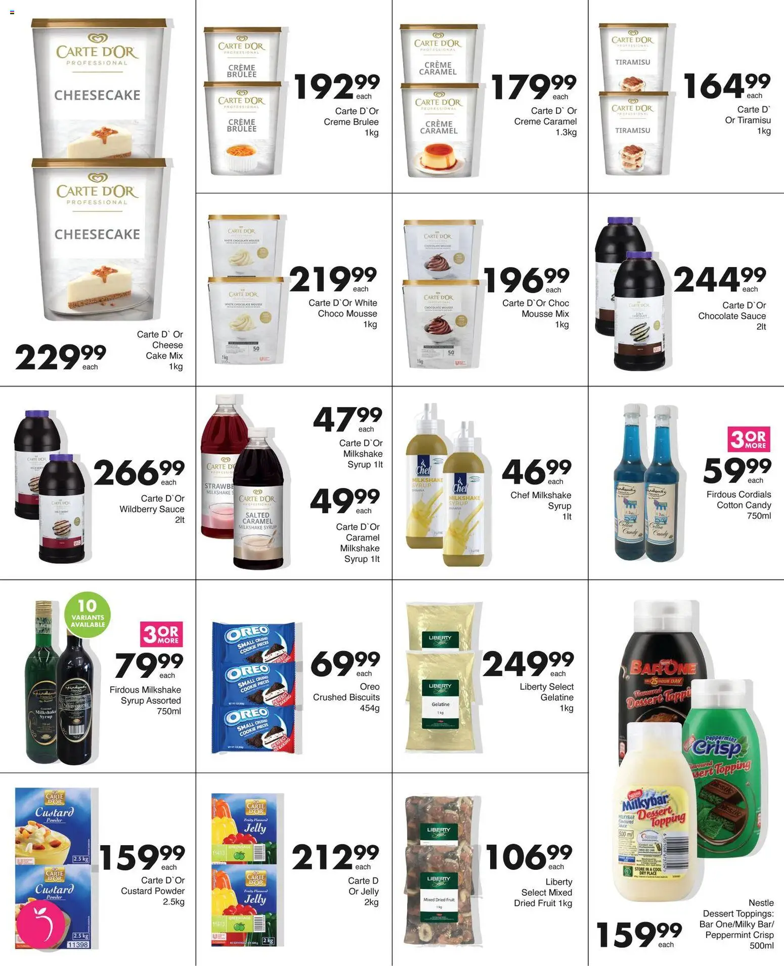 New Save catalogue – valid from 23.03.2026 | Page: 5 | Products: Cake, Powder, Fruit, Sauce