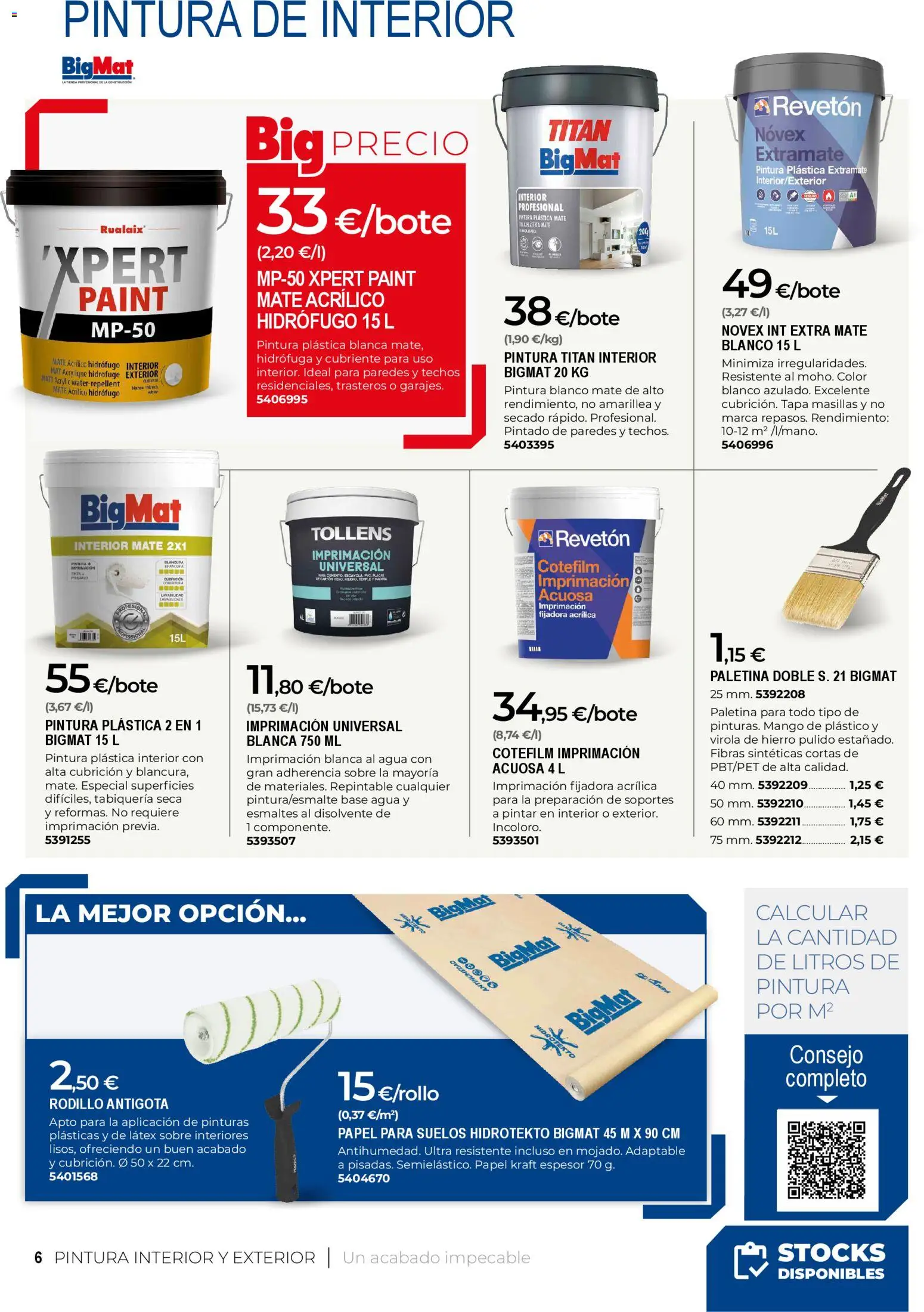 BigMat - Pintura 2026 │ válido desde el 20.04.2026 | Página: 6 | Productos: Pintura plástica, Ρούτερ