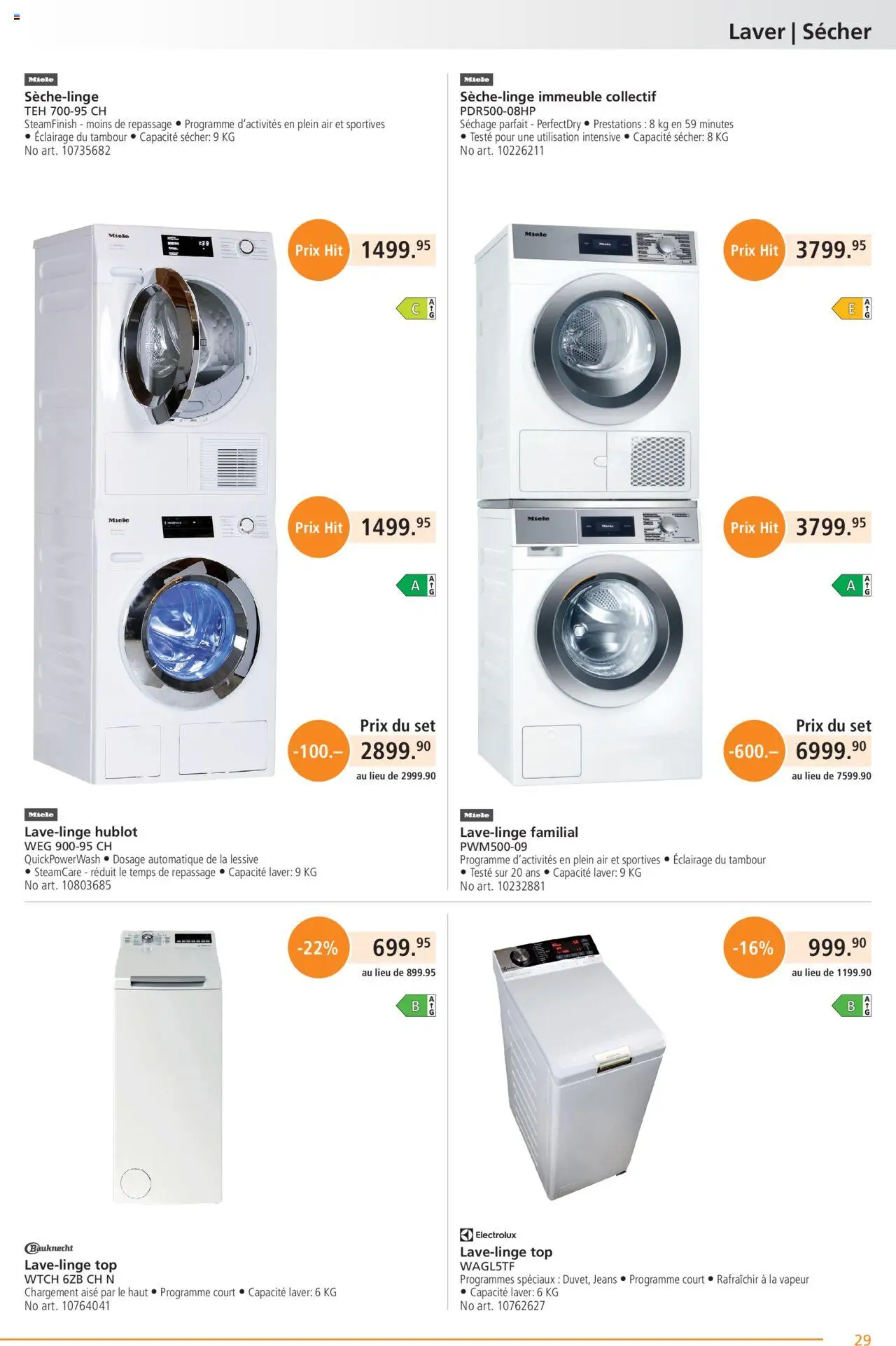 Fust Aktionen FR ab 28.07.2025 | Seite: 29 | Produkte: Jeans, Top, Miele