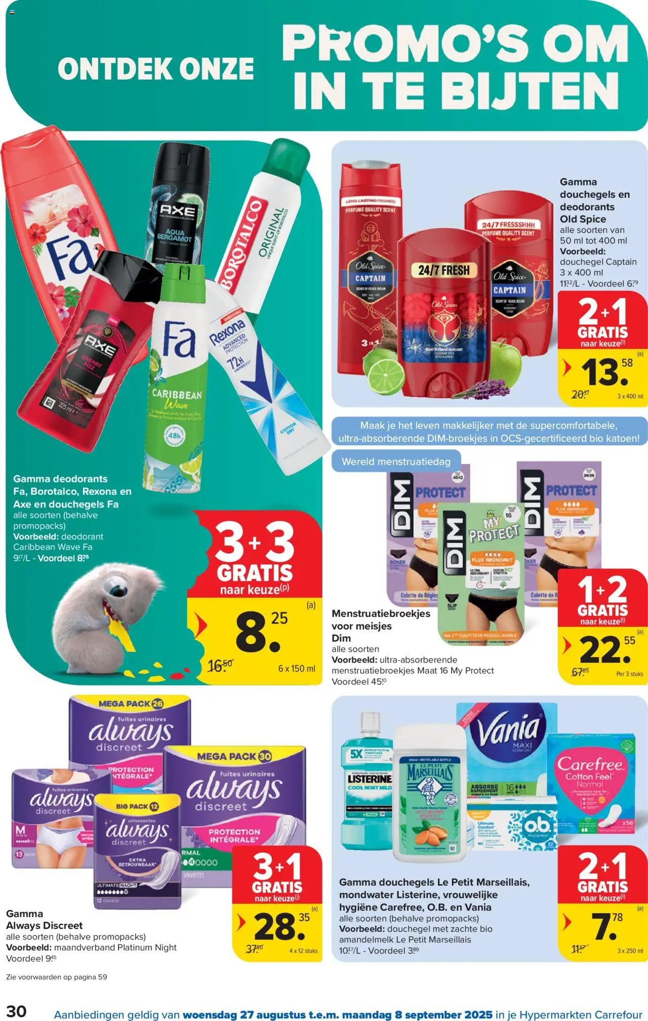  | Pagina: 30 | Producten: Slip, Füstölt oldalas, Douchegel, Deodorant