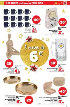 Hyper U - Prévisualisation de Hyper U - Noël à prix bas valide à partir de 02.12.2025 | Page: 3 | Produits: Cire, Plateau, Porcelaine, Bijoux