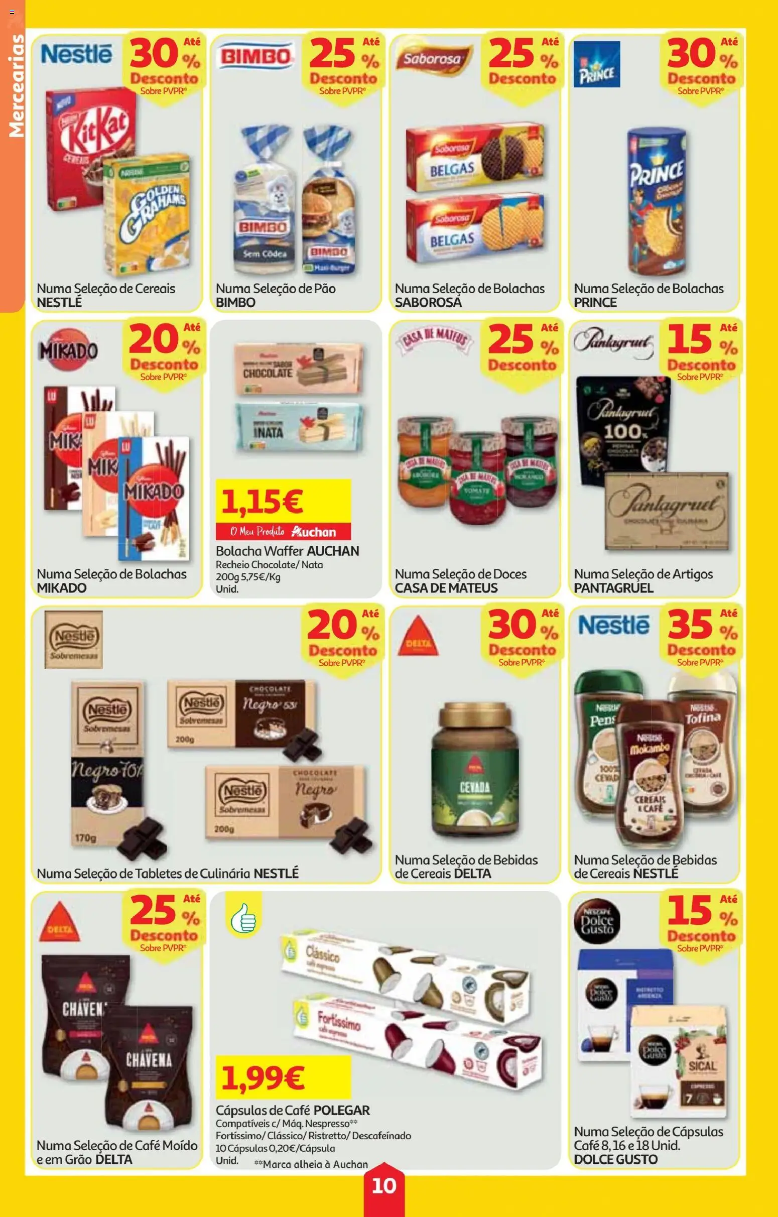 Minipreço folheto │ válido de 18.12.2025 | Página: 10 | Produtos: Cápsulas café, Nestlé, Pão, Cereais