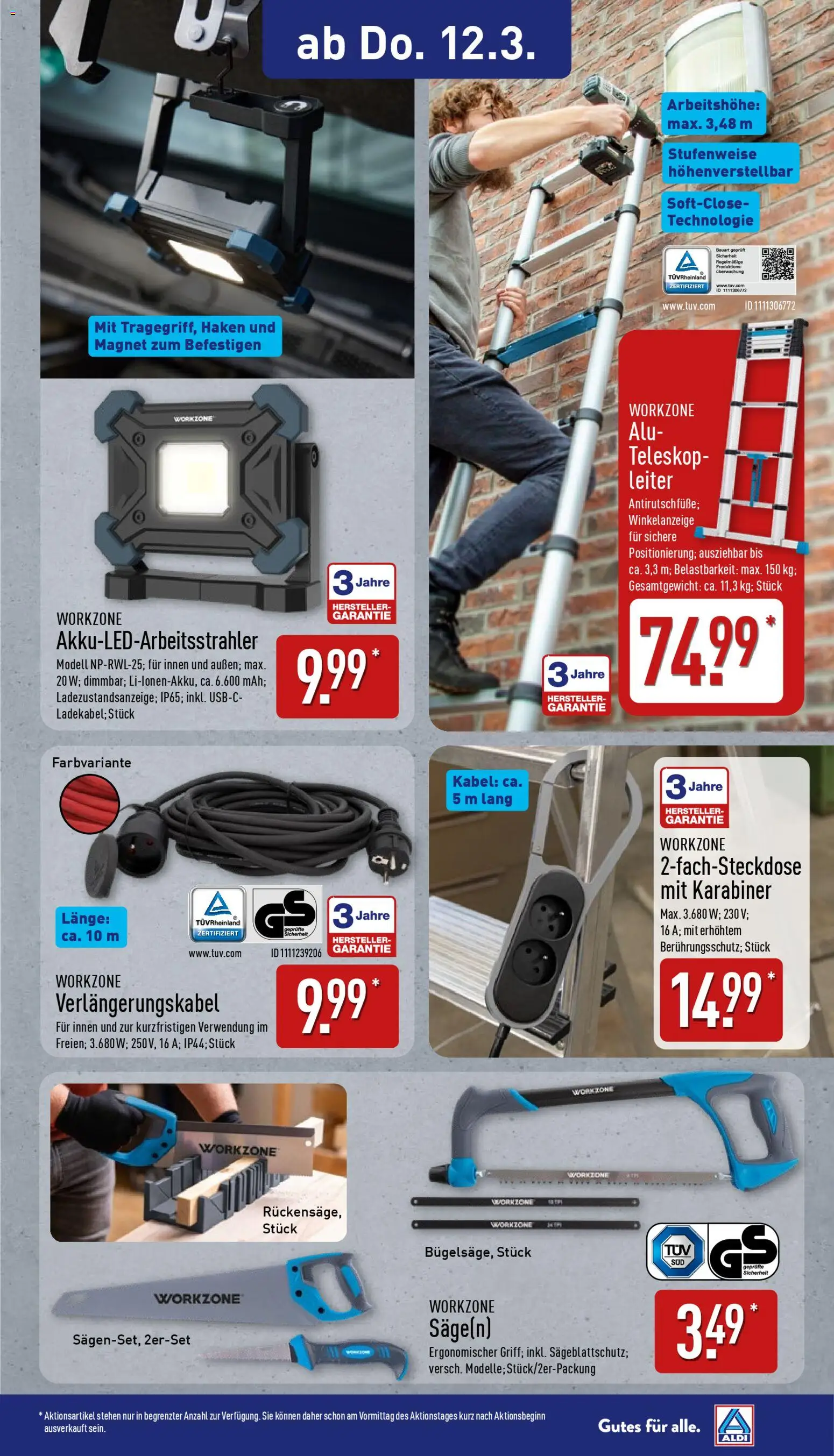 Aldi Ausblick – gültig ab 09.03.2026 | Seite: 14 | Produkte: Kabel