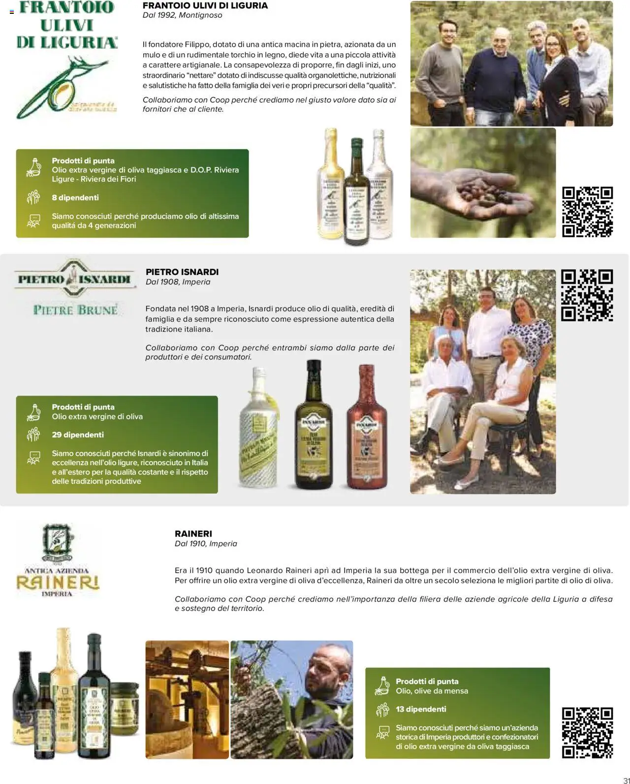 Volantino COOP del 09.10.2025 | Pagina: 31 | Prodotti: Olio, Olive, Olio extra vergine, Macina