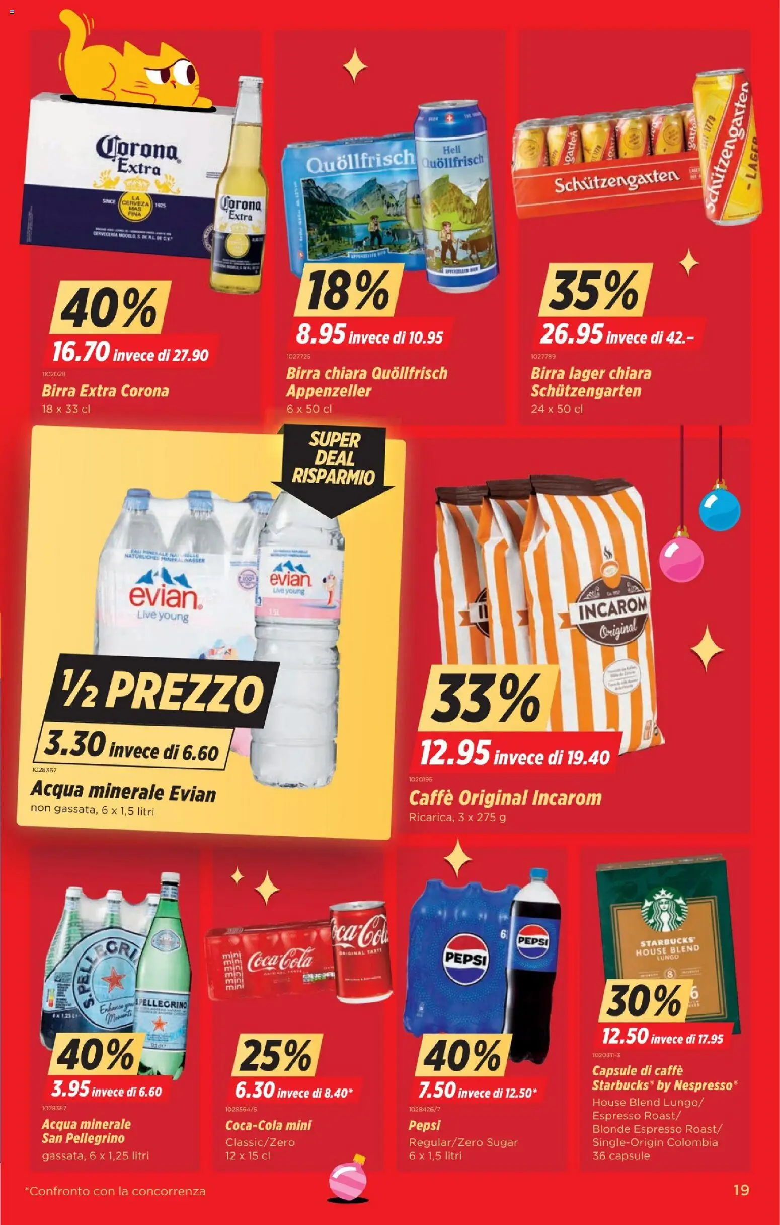 Denner Aktionen IT – gültig ab 18.11.2025 | Seite: 19 | Produkte: Ridge, Coca Cola, Mineralwasser