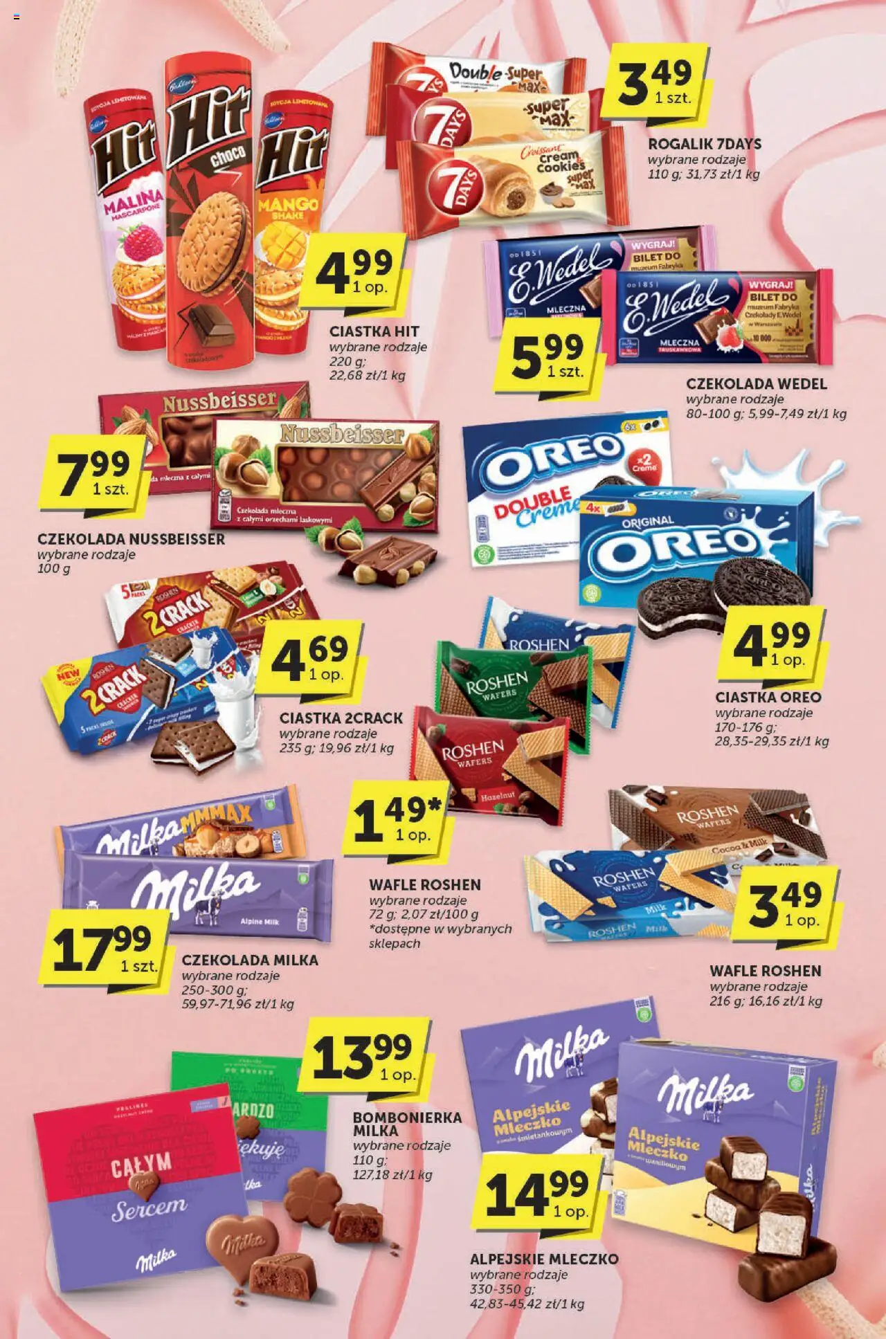 Groszek Gazetka - Katalog od 12.06.2025 | Strona: 23 | Produkty: Wafle, Czekolada mleczna, Czekolada milka, Ciastka Oreo