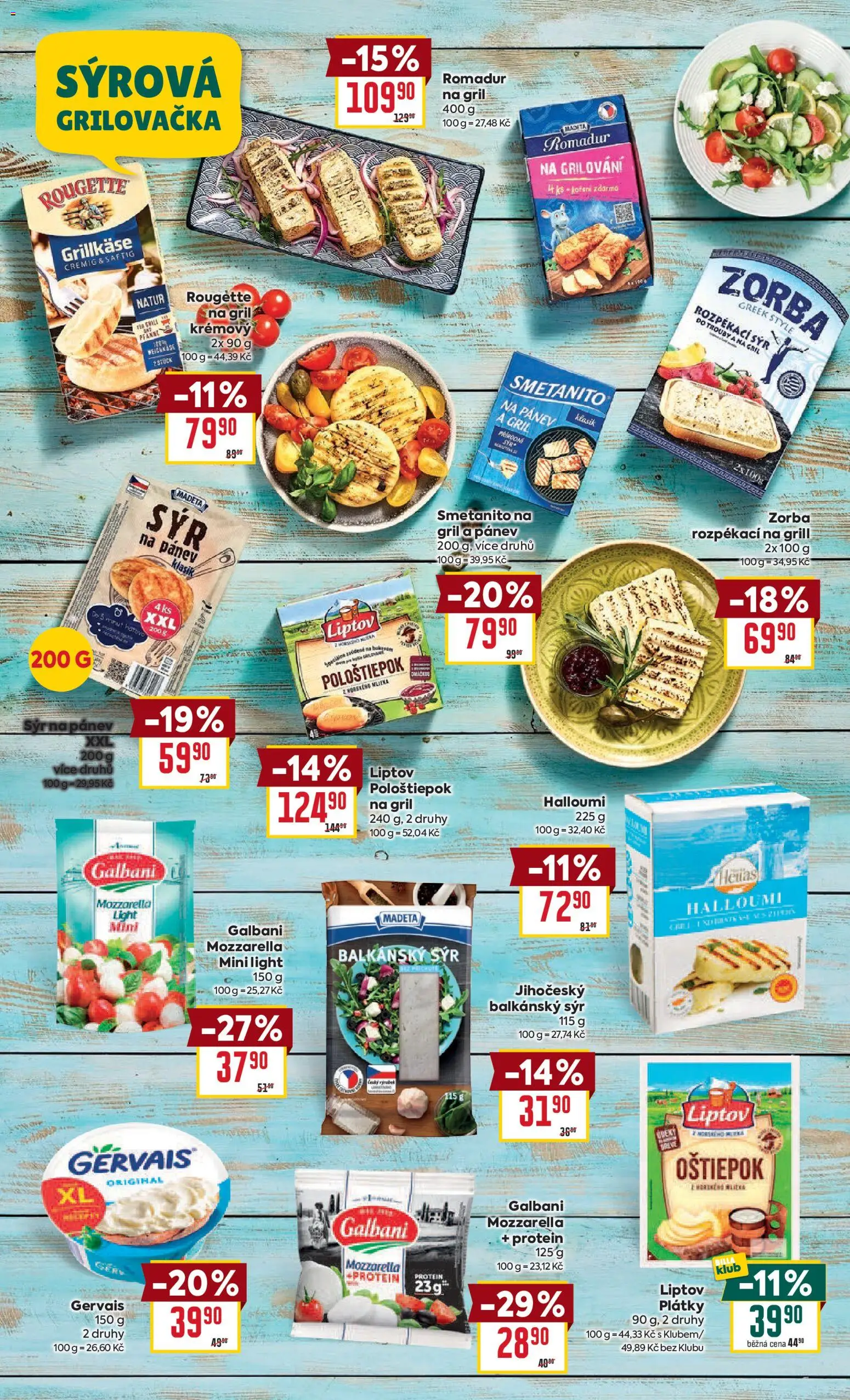 Billa leták - Grilování  od 07.04.2026 | Strana: 10 | Produkty: Sýr, Balkánský sýr, Koření, Pološtiepok na gril