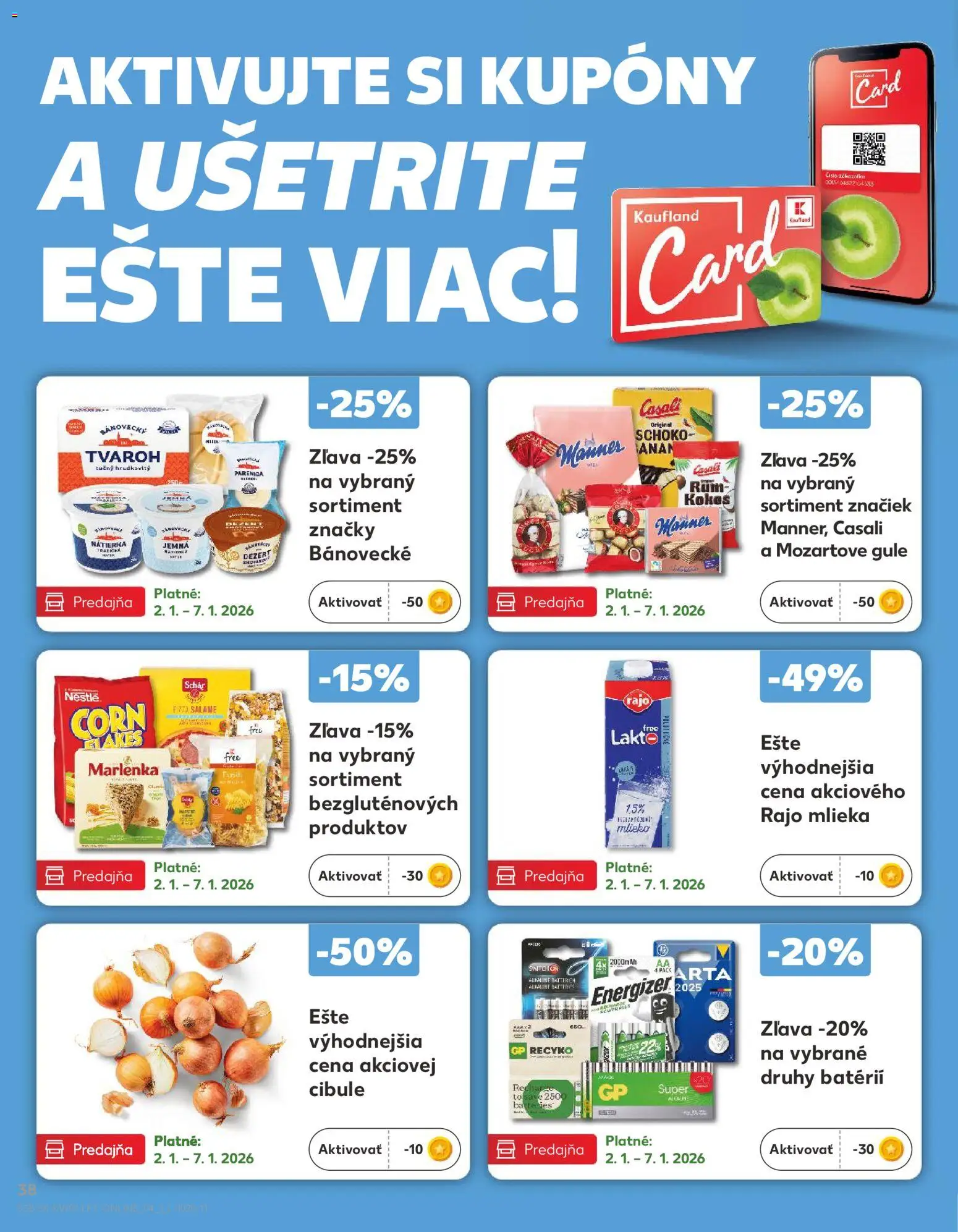 Kaufland SK akciós ujság - amely érvényes a következő dátumtól: 02.01.2026 | Oldal: 38