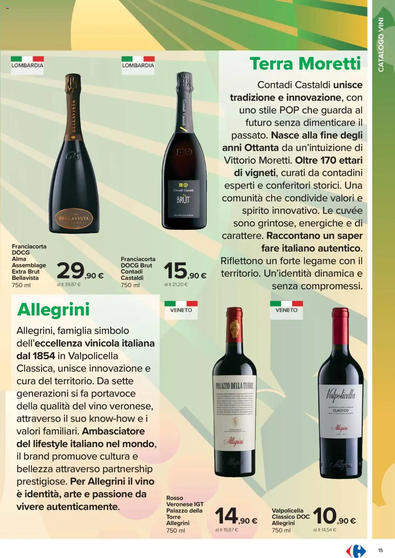 Volantino Carrefour del 06.10.2025 | Pagina: 15 | Prodotti: Vino, Terra