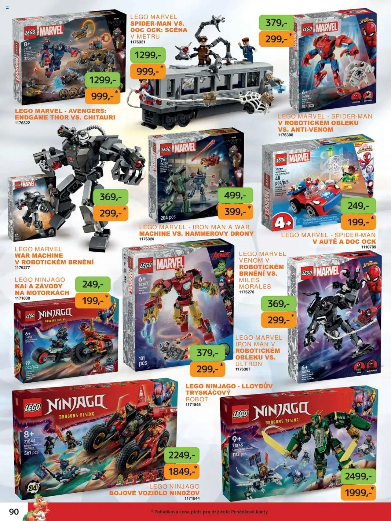 Dráčik leták od 03.10.2025 | Strana: 90 | Produkty: LEGO, Robot, Citron, Karty