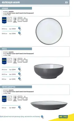 Metro акції дійснийкції з 24.07.2024 | Сторінка: 23 | Товари: Блюдце, Миска