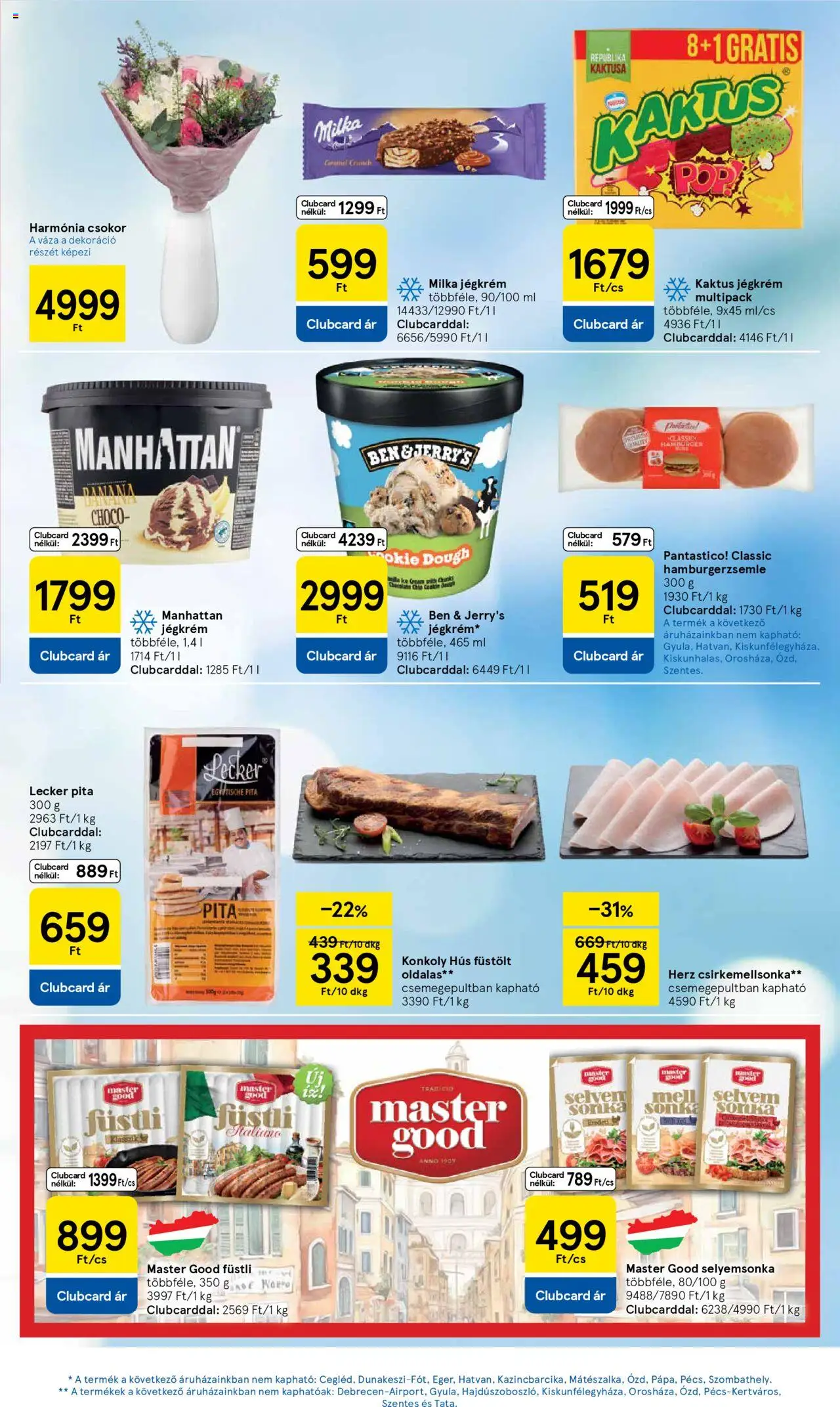 Tesco akciós ujság - amely érvényes a következő dátumtól: 18.09.2025 | Oldal: 17 | Termékek: Hús, Füstölt oldalas, Váza, Dekoráció