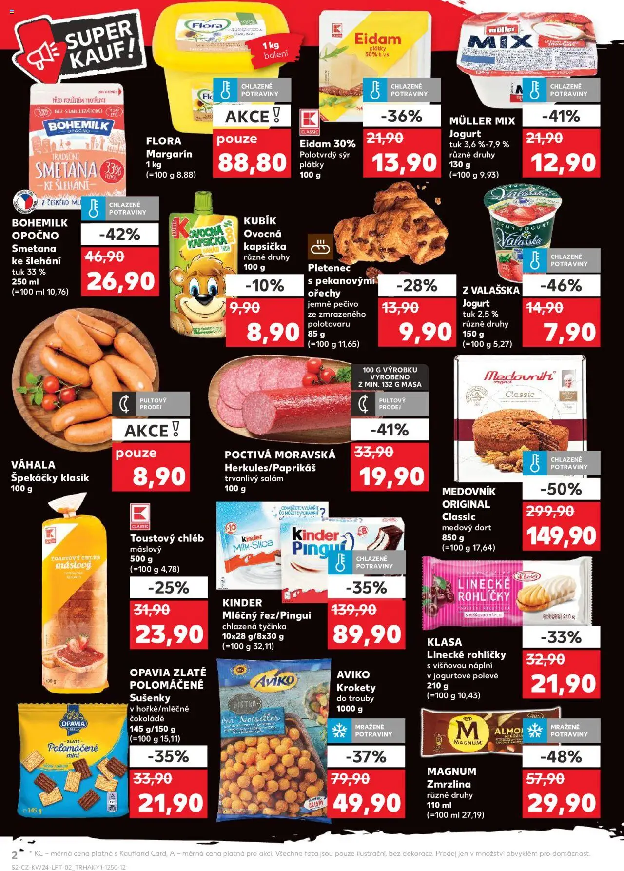 Kaufland leták od 11.06.2025 | Strana: 2 | Produkty: Krokety, Jogurt, Medovník, Linecké rohlíčky