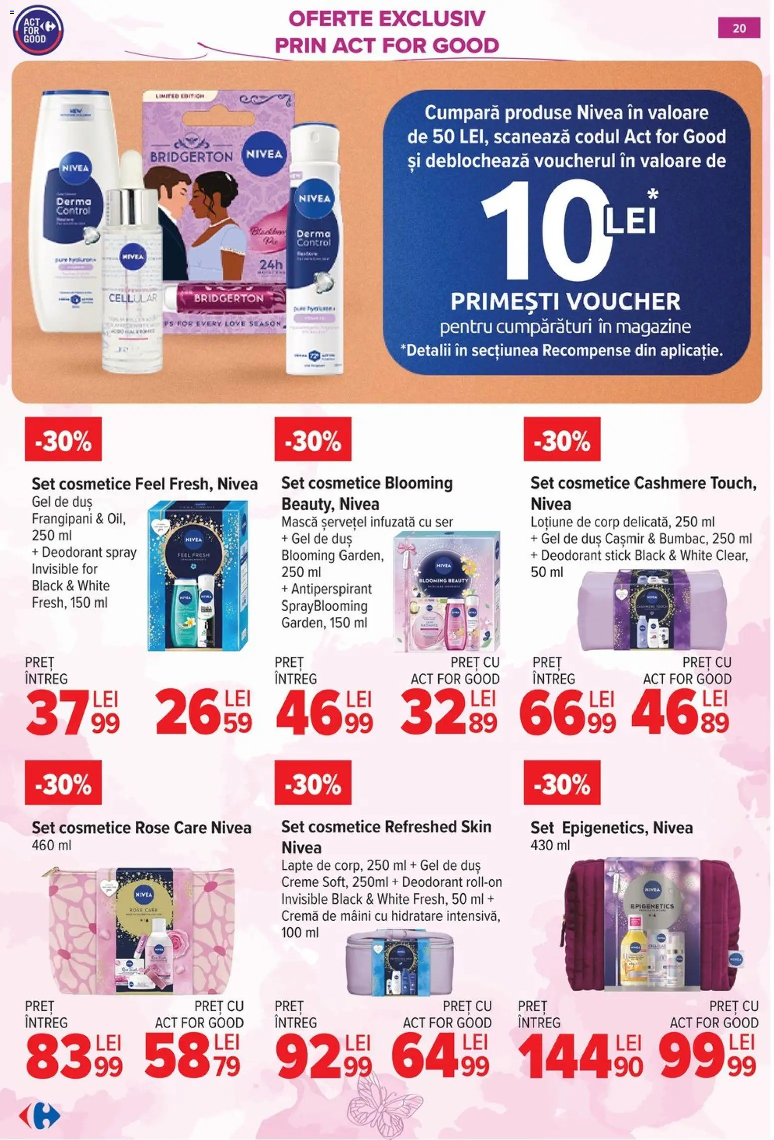 Noul catalog Carrefour – valabil de la 18.02.2026 | Pagină: 20 | Produse: Duș, Lapte, Gel de duș, Antiperspirant