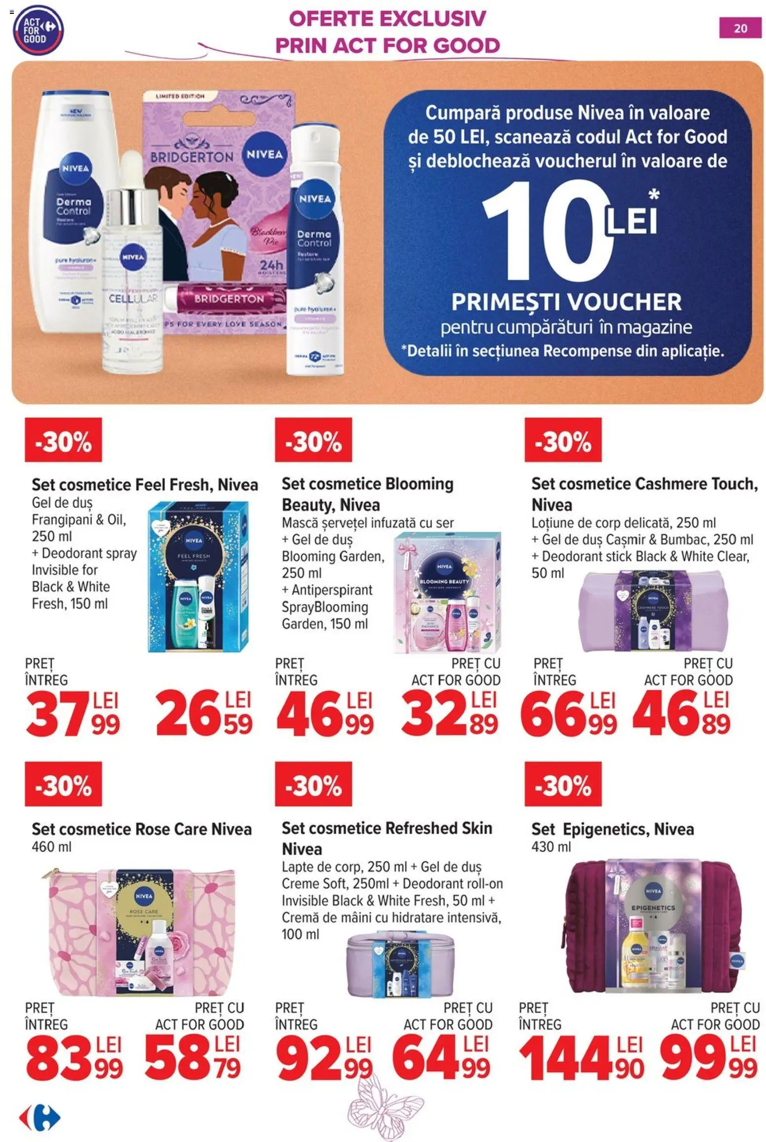 Noul catalog Carrefour – valabil de la 18.02.2026 | Pagină: 20 | Produse: Duș, Lapte, Cremă, Antiperspirant