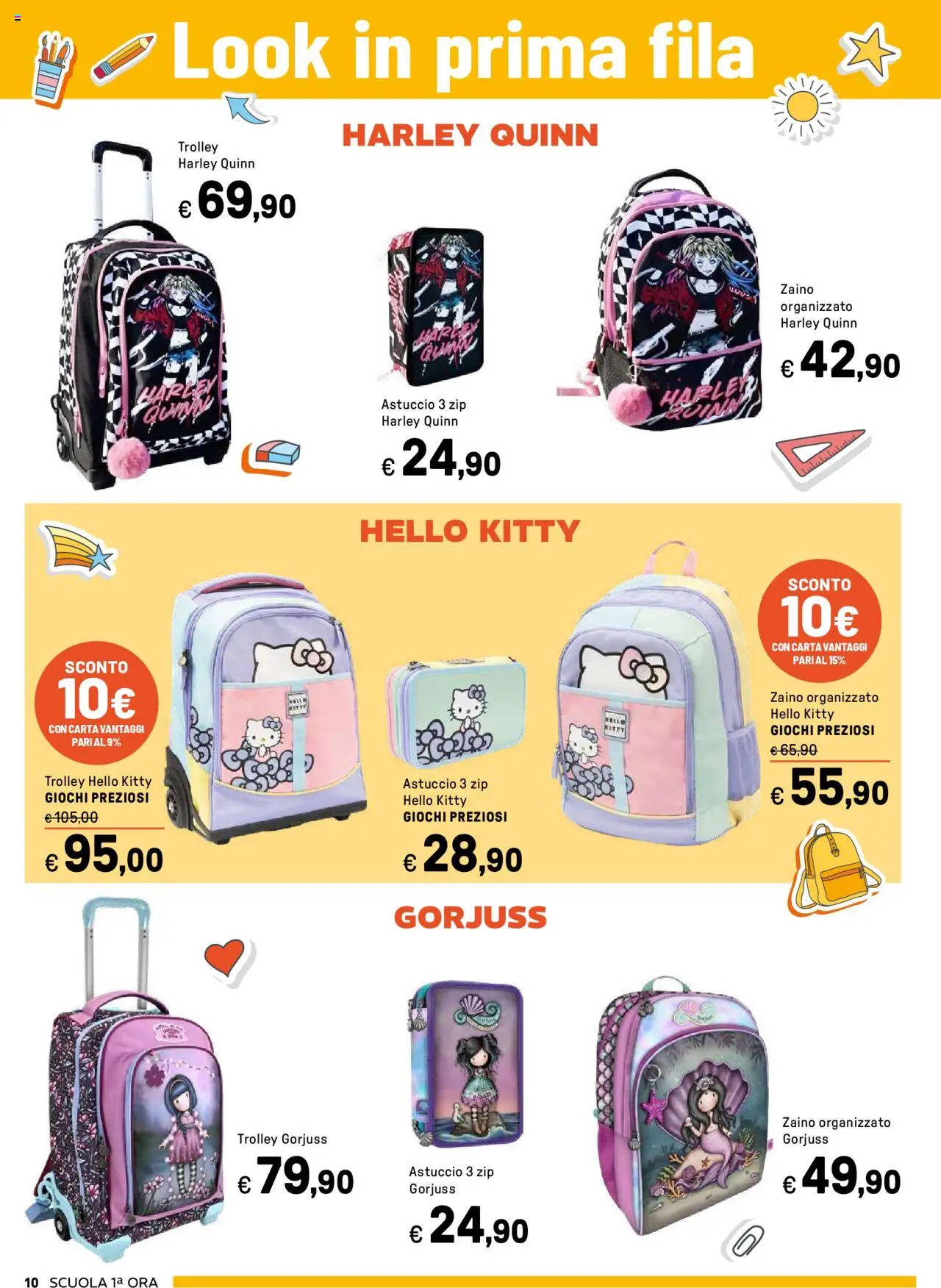 Volantino Iper del 18.07.2025 | Pagina: 10 | Prodotti: Zaino, Astuccio, Trolley