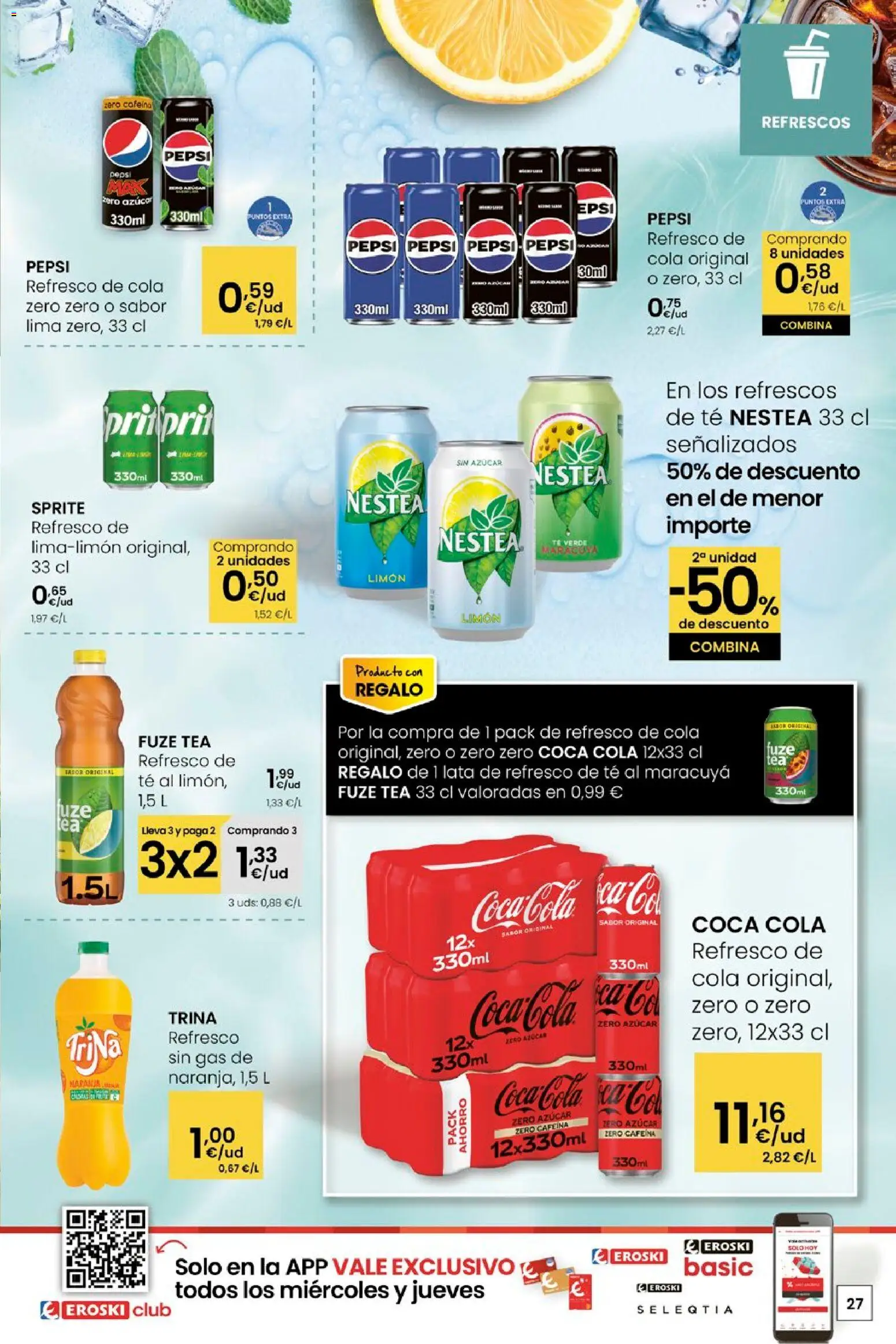 Eroski - Quen ben te quere farache aforrar │ válido desde el 15.01.2026 | Página: 27 | Productos: Lima, Té, Πρίζες