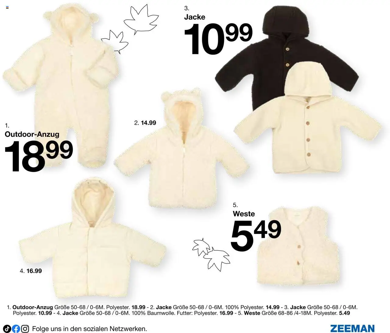 Zeeman Babyprospekt - gültig ab dem 18.07.2025 | Seite: 19 | Produkte: Weste, Jacke