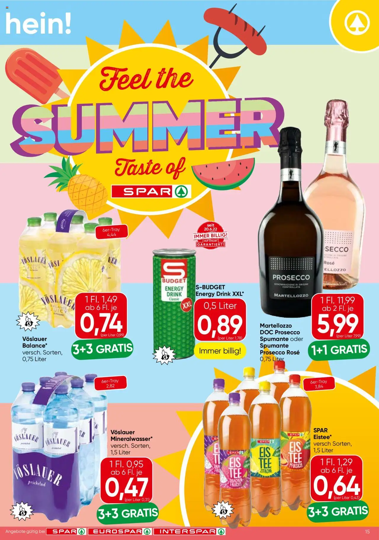 Spar Flugblatt - Salzburg gültig ab 31.07.2025 | Seite: 15 | Produkte: Zitrone